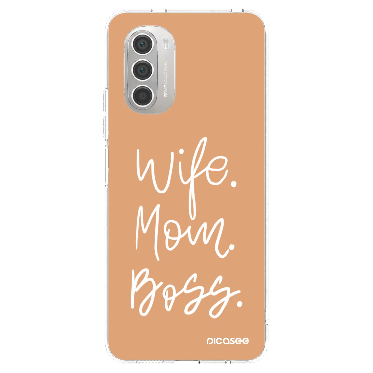 Picasee husă transparentă din silicon pentru Motorola Moto G51 - Boss Mama