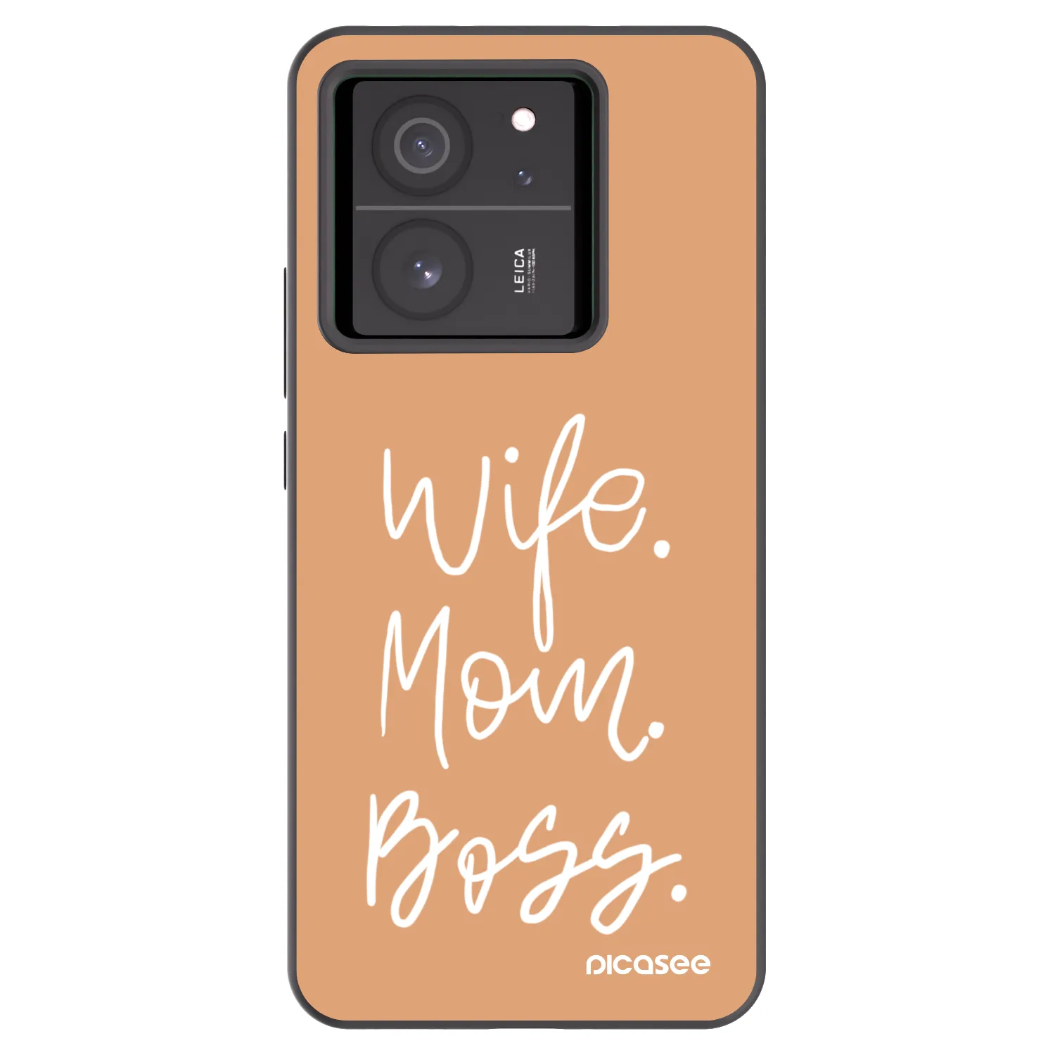 Picasee husă neagră din silicon pentru Xiaomi 13T - Boss Mama