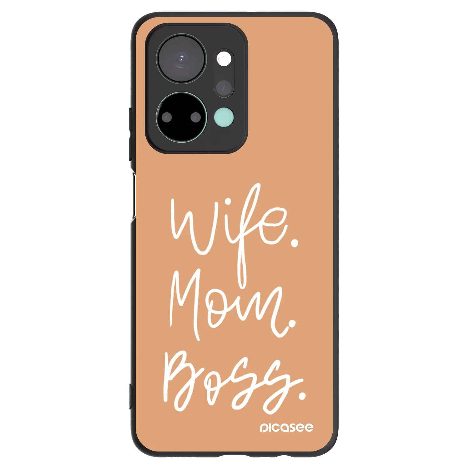 Picasee husă neagră din silicon pentru Honor X7a - Boss Mama