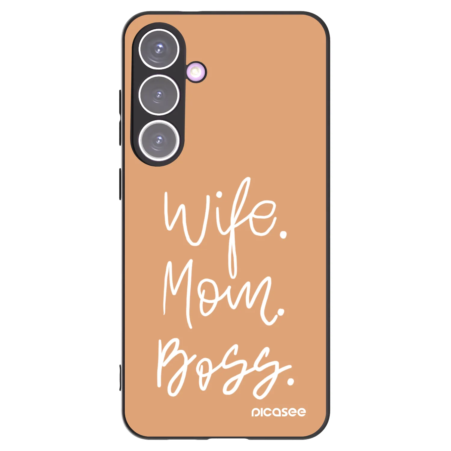Picasee husă neagră din silicon pentru Samsung Galaxy S24+ S926B 5G - Boss Mama