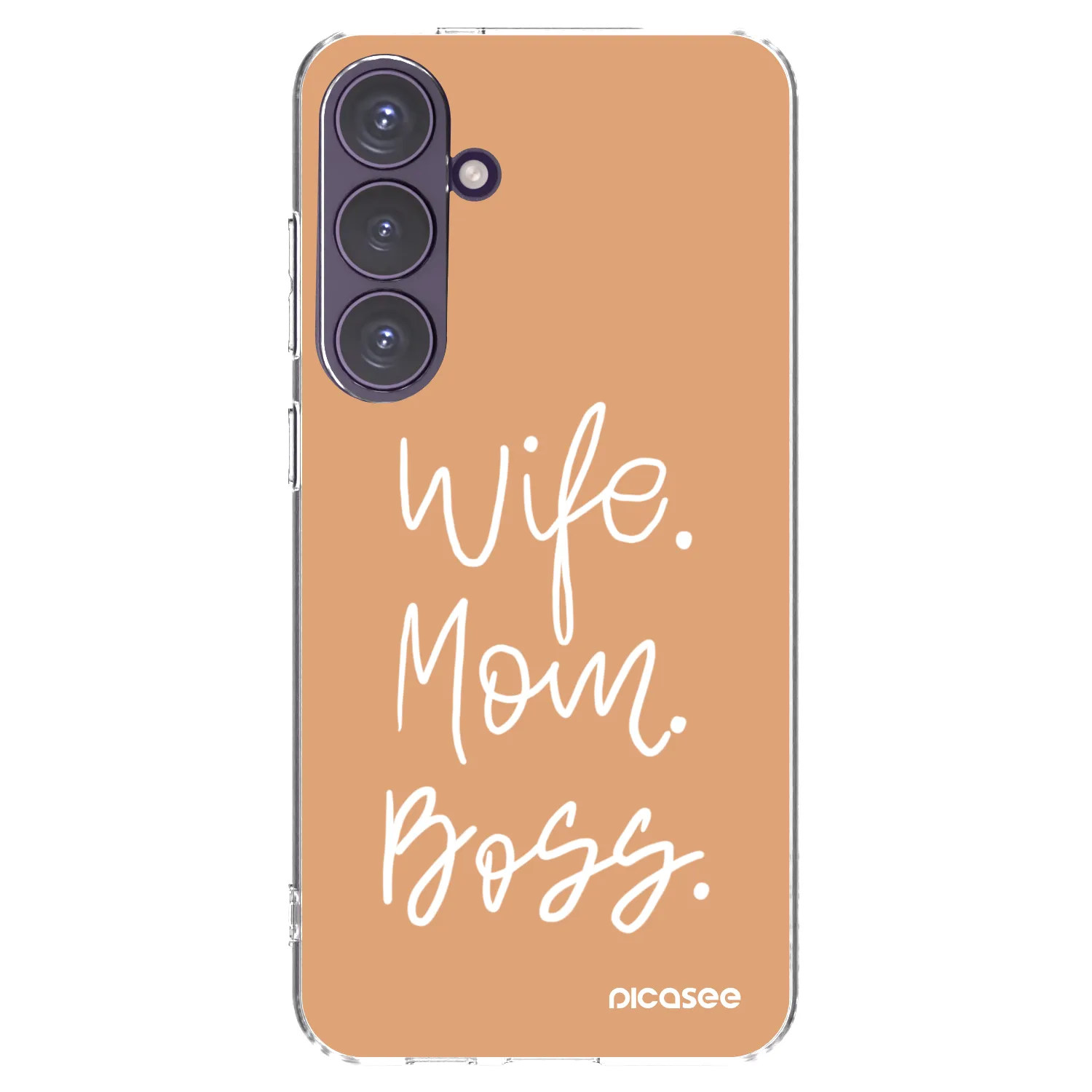 Picasee husă transparentă din silicon pentru Samsung Galaxy S24+ S926B 5G - Boss Mama