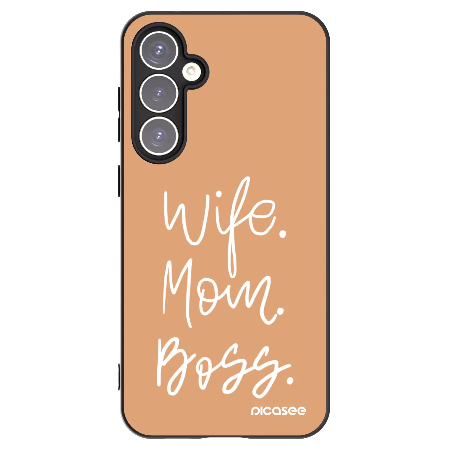 Picasee husă neagră din silicon pentru Samsung Galaxy S23 FE S711B - Boss Mama