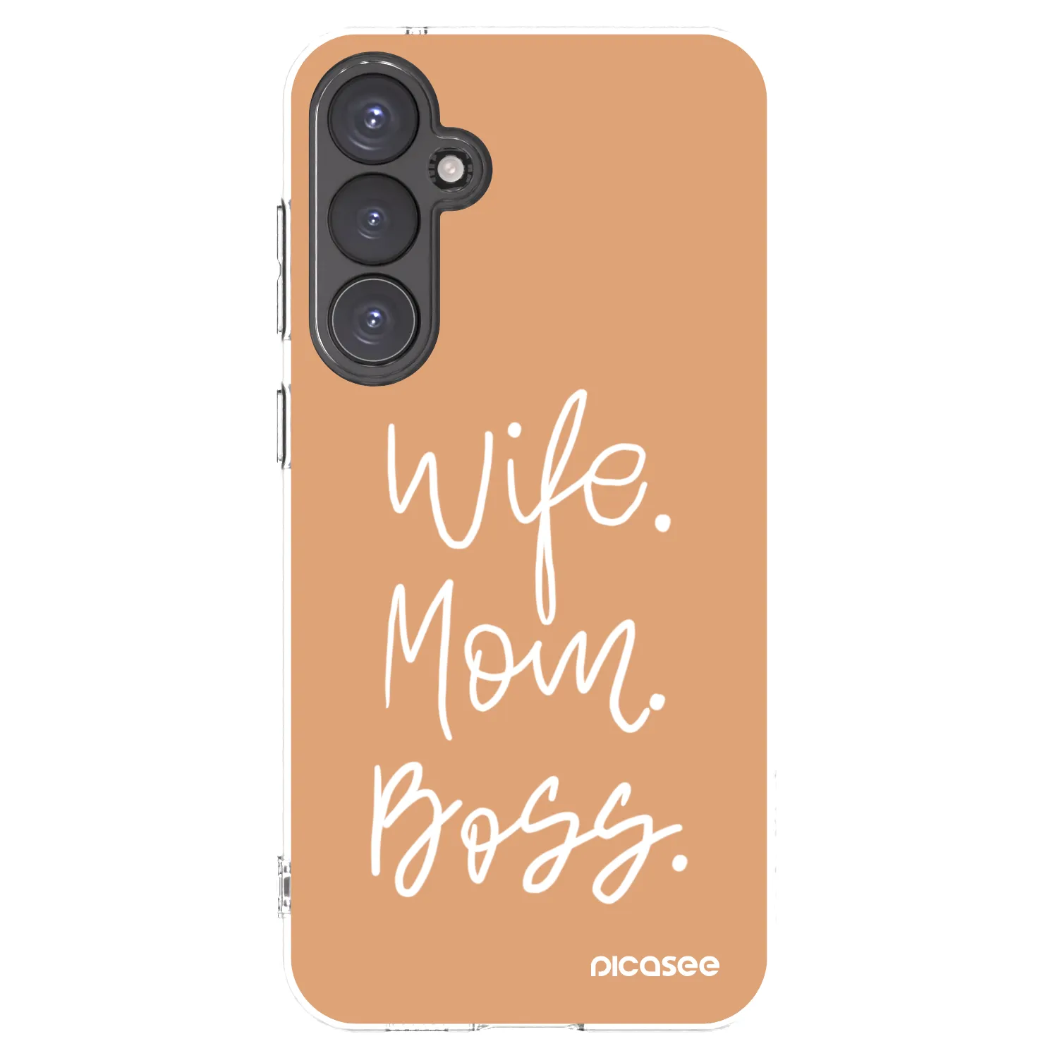 Picasee husă transparentă din silicon pentru Samsung Galaxy S23 FE S711B - Boss Mama