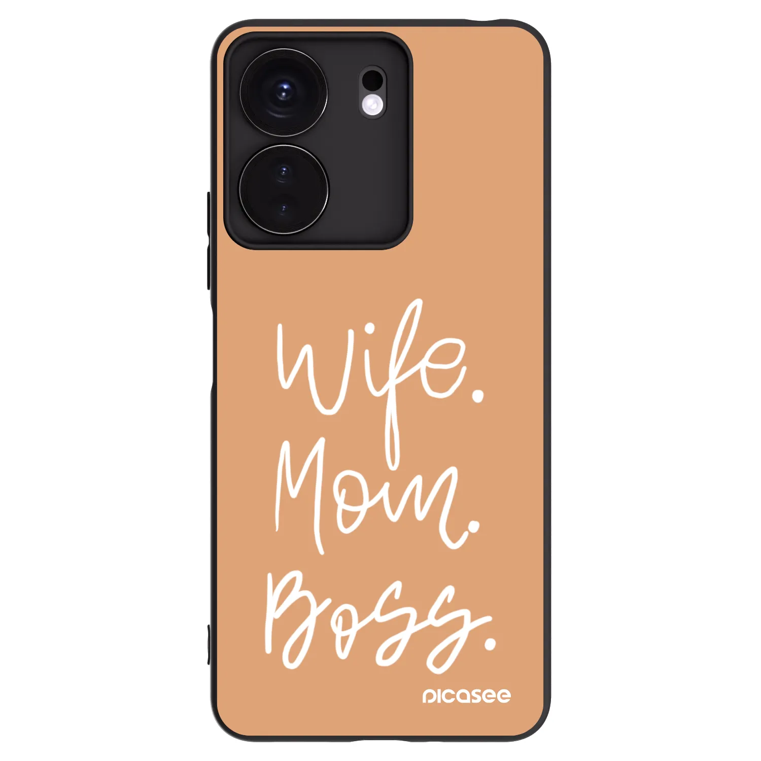 Picasee husă neagră din silicon pentru Xiaomi Redmi 13C 4G - Boss Mama