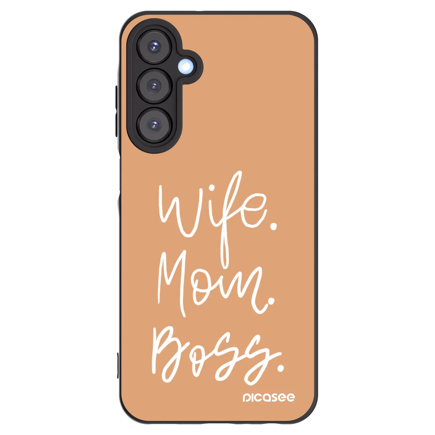 Picasee husă neagră din silicon pentru Samsung Galaxy A25 A256B 5G - Boss Mama