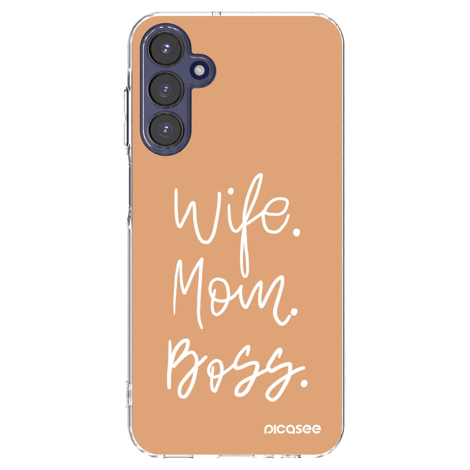 Picasee husă transparentă din silicon pentru Samsung Galaxy A15 A155F 4G - Boss Mama