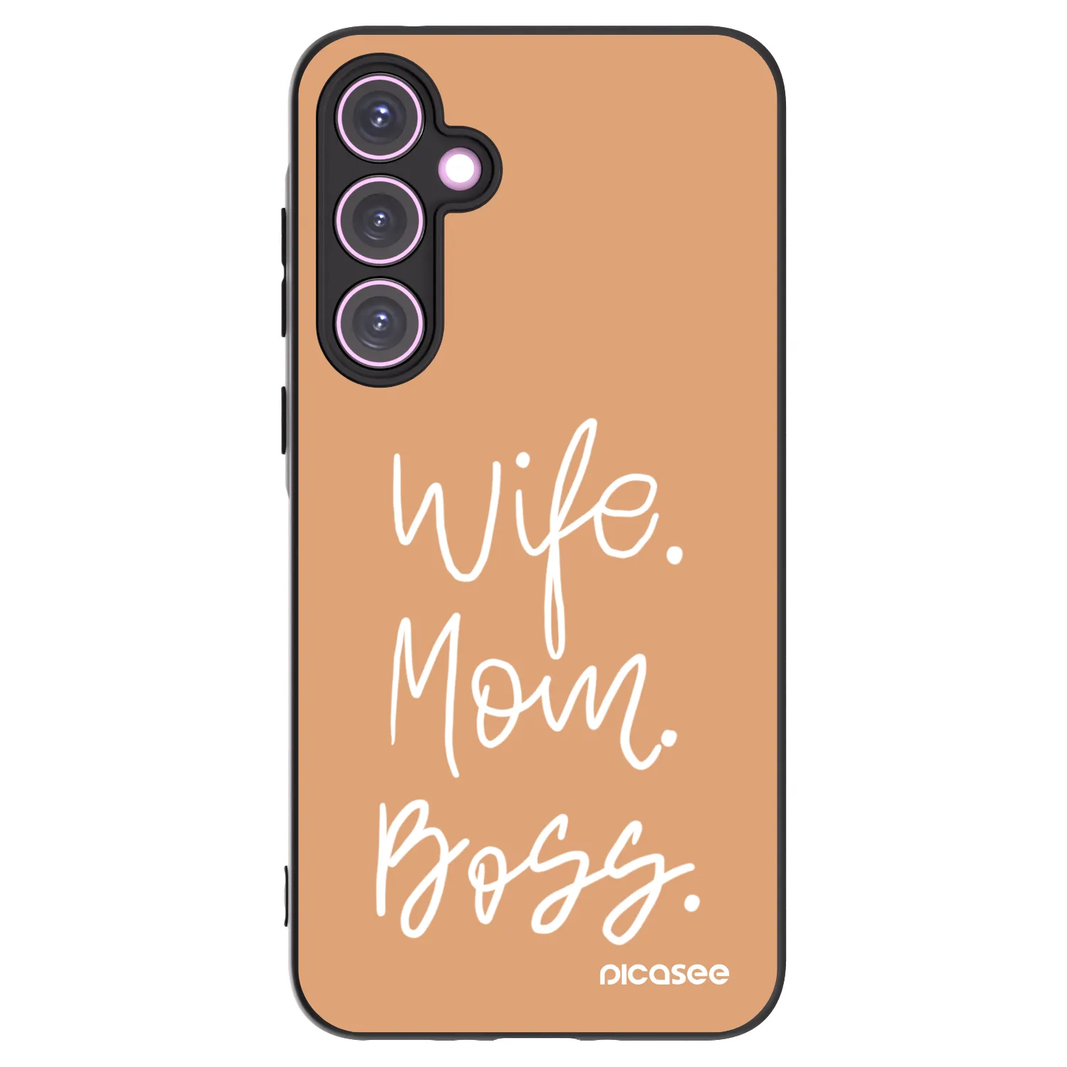 Picasee husă neagră din silicon pentru Samsung Galaxy A35 5G A356B - Boss Mama