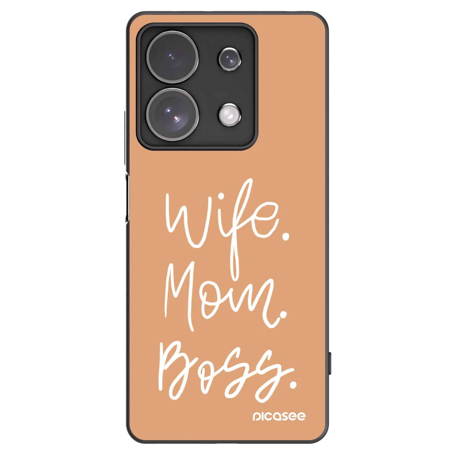 Picasee husă neagră din silicon pentru Xiaomi Redmi Note 13 Pro 4G - Boss Mama