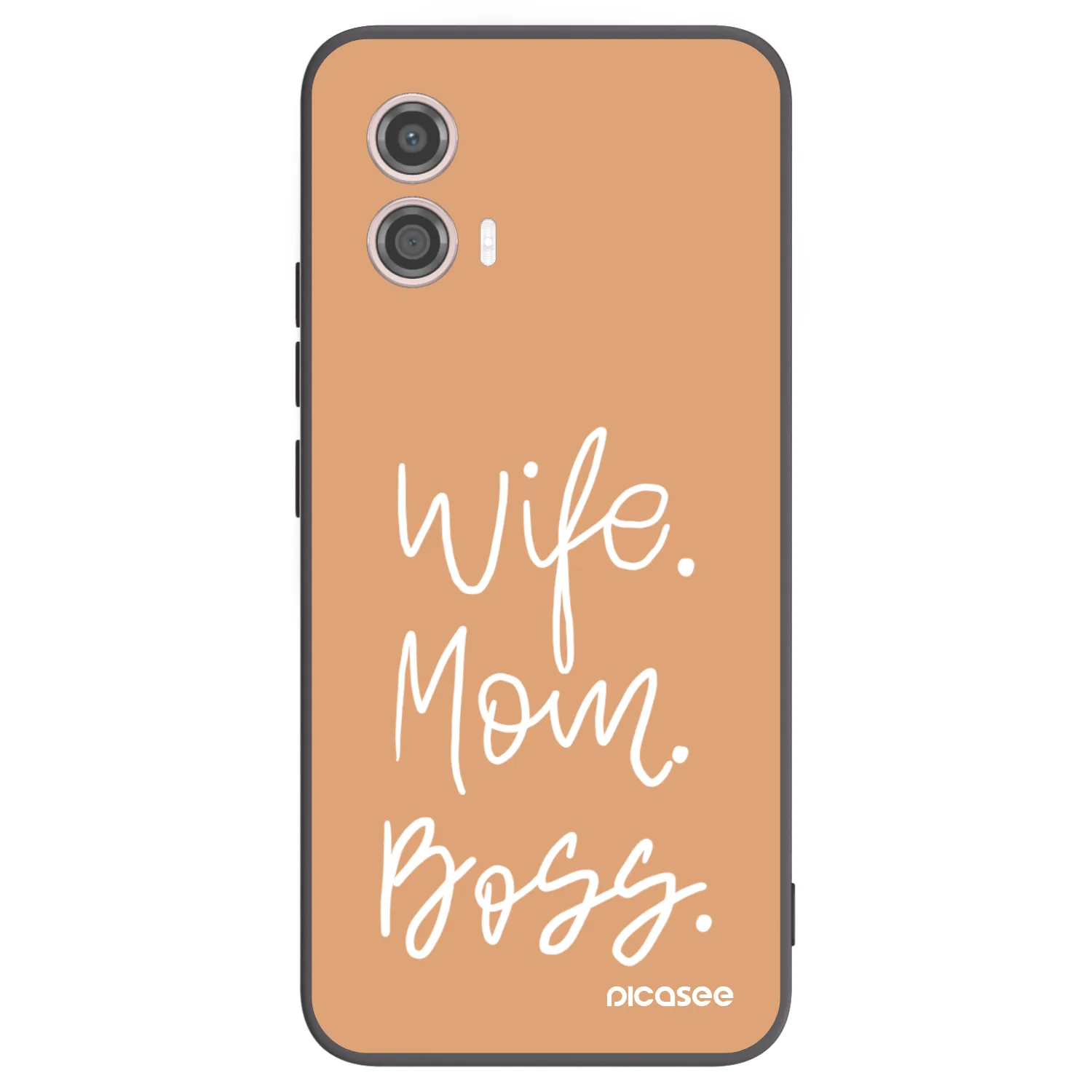 Picasee husă neagră din silicon pentru Motorola Moto G53 5G - Boss Mama