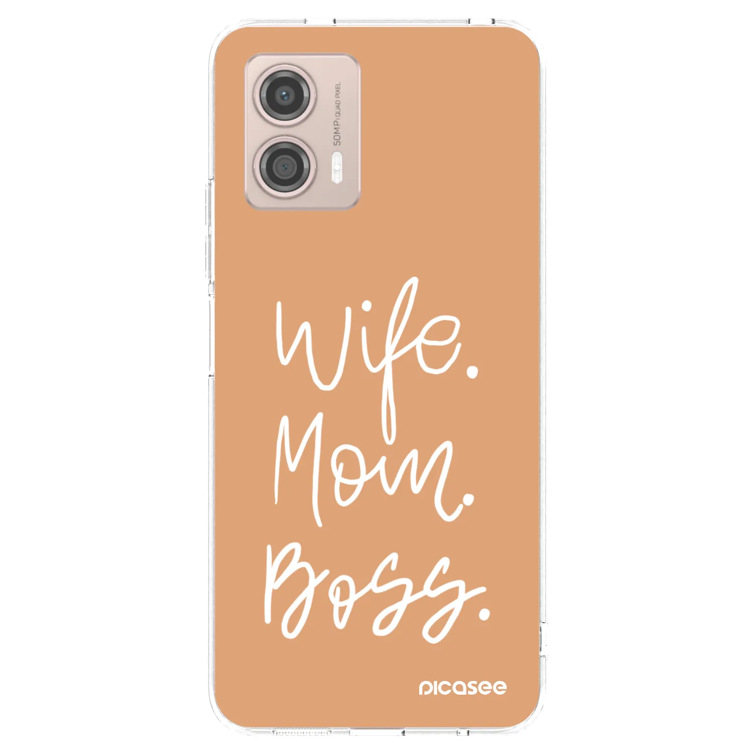 Picasee husă transparentă din silicon pentru Motorola Moto G53 5G - Boss Mama