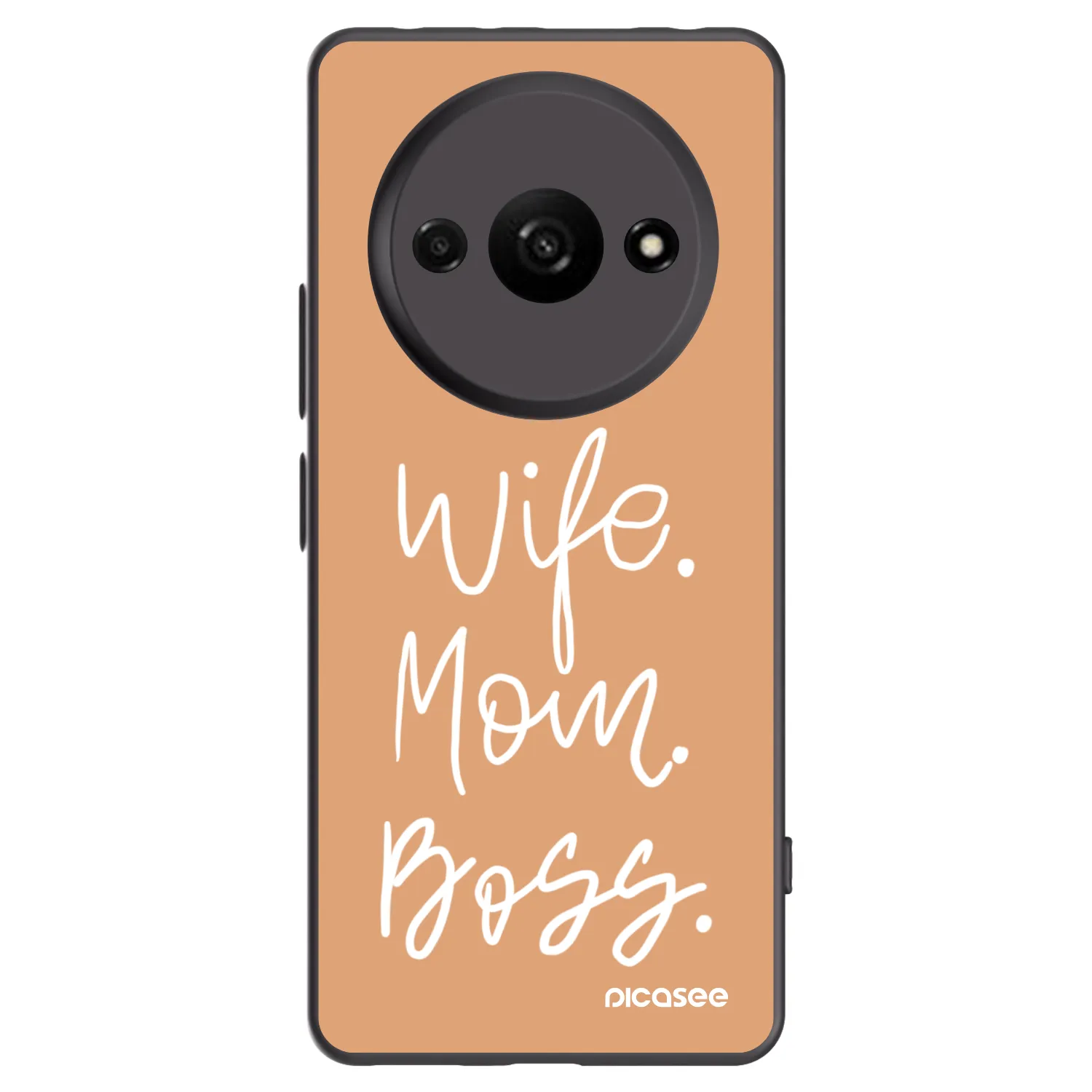 Picasee husă neagră din silicon pentru Xiaomi Redmi A3 - Boss Mama