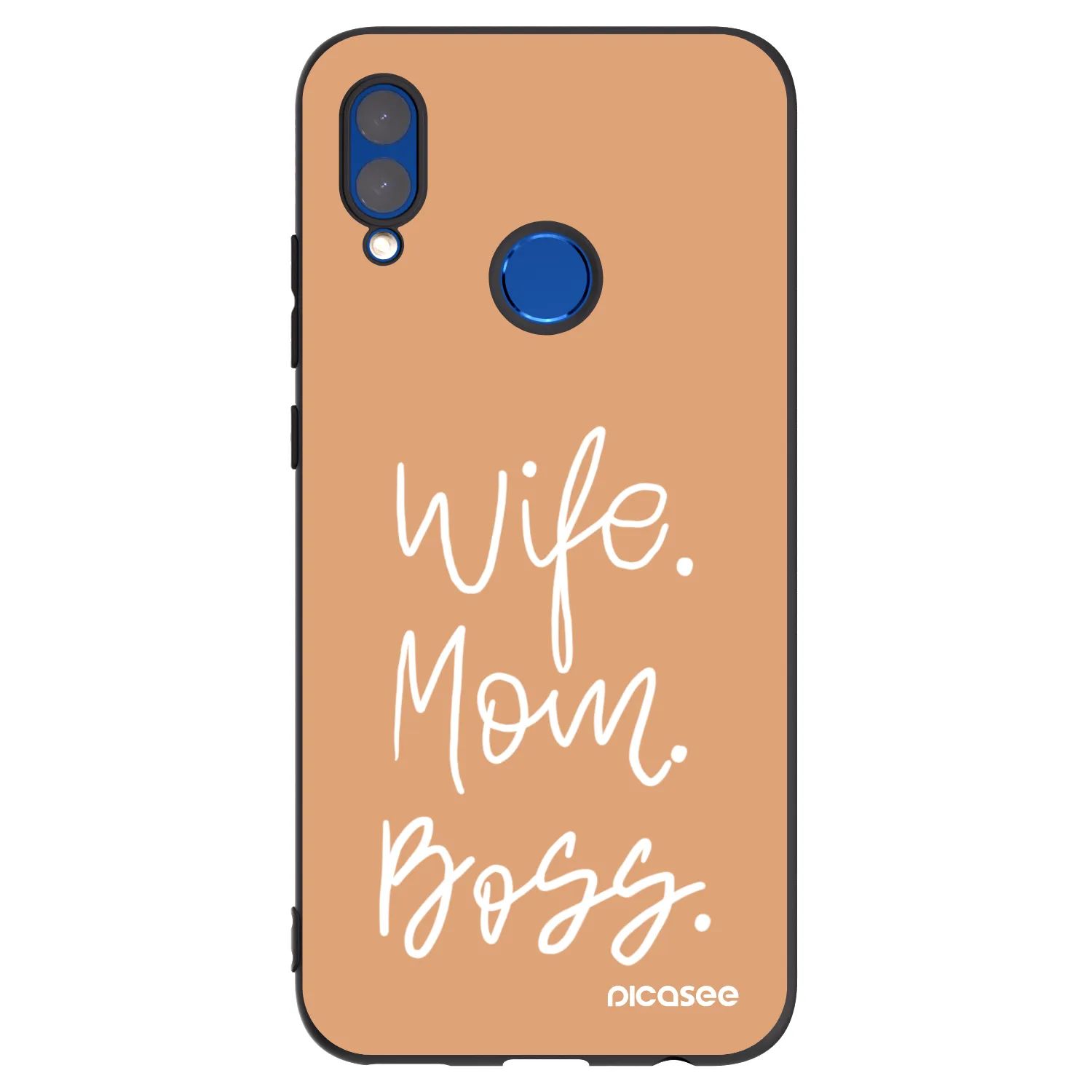 Picasee husă neagră din silicon pentru Honor 10 Lite - Boss Mama