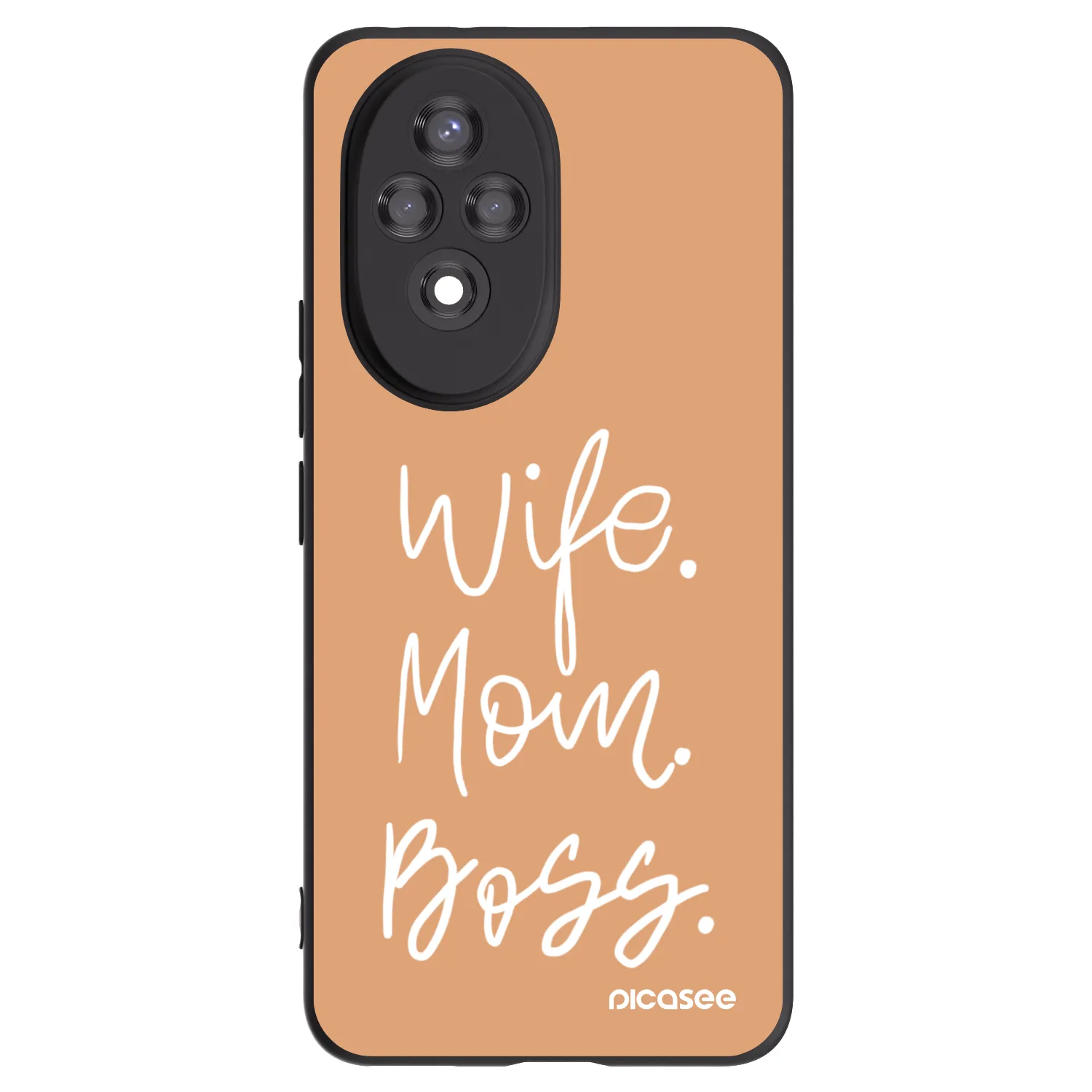 Picasee husă neagră din silicon pentru Honor 200 Pro 5G - Boss Mama
