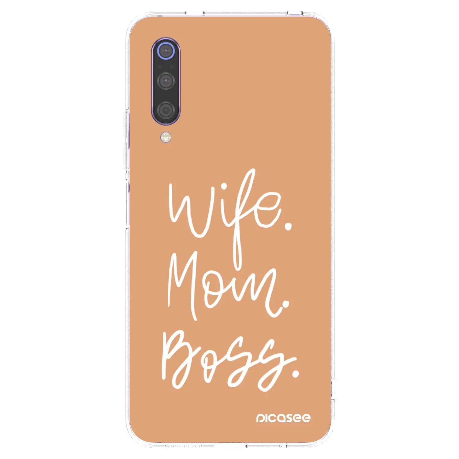 Picasee husă transparentă din silicon pentru Xiaomi Mi 9 - Boss Mama