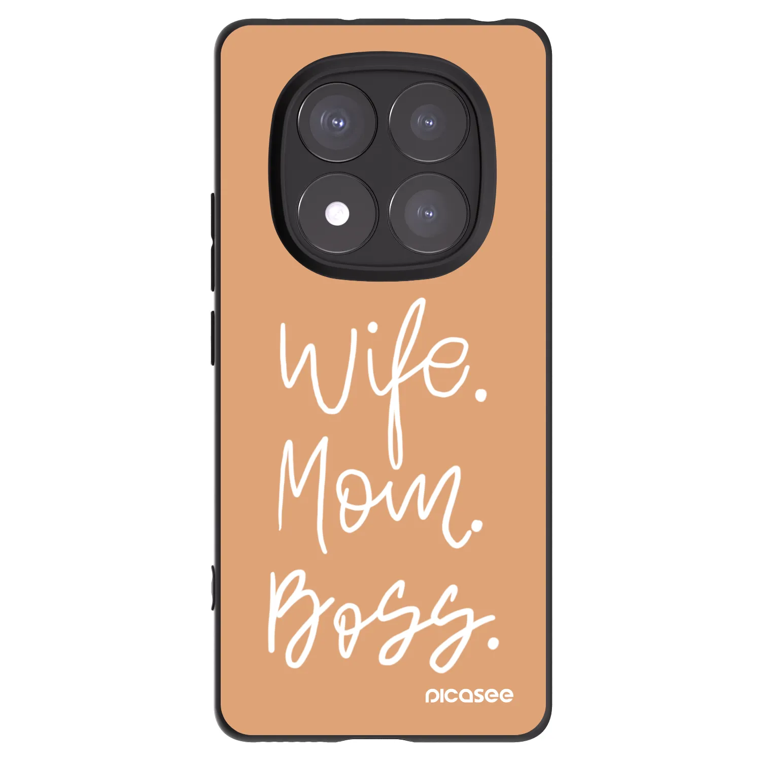 Picasee husă neagră din silicon pentru Xiaomi Redmi Note 14 Pro+ 5G - Boss Mama