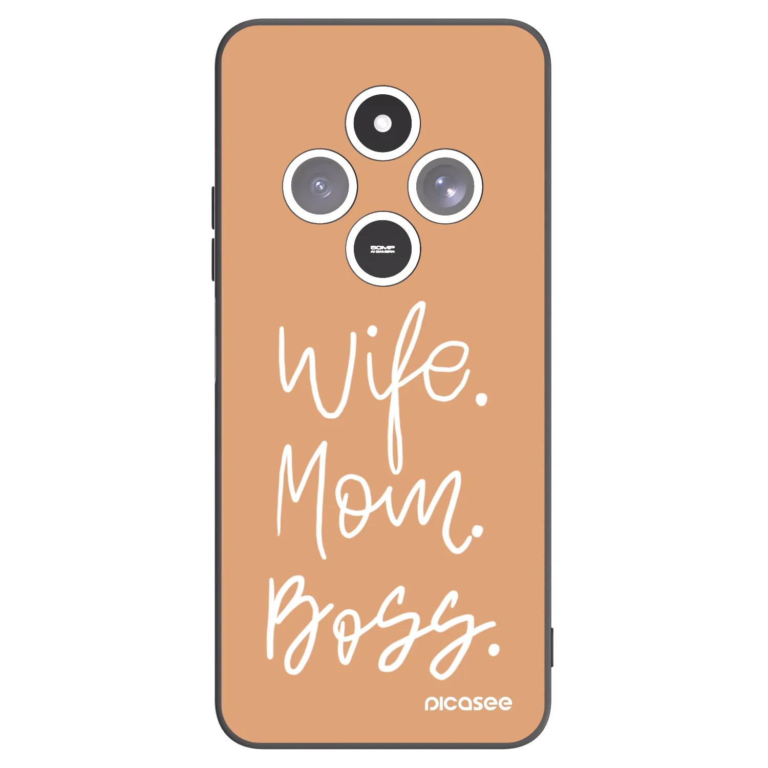 Picasee husă neagră din silicon pentru Xiaomi Redmi 14C - Boss Mama