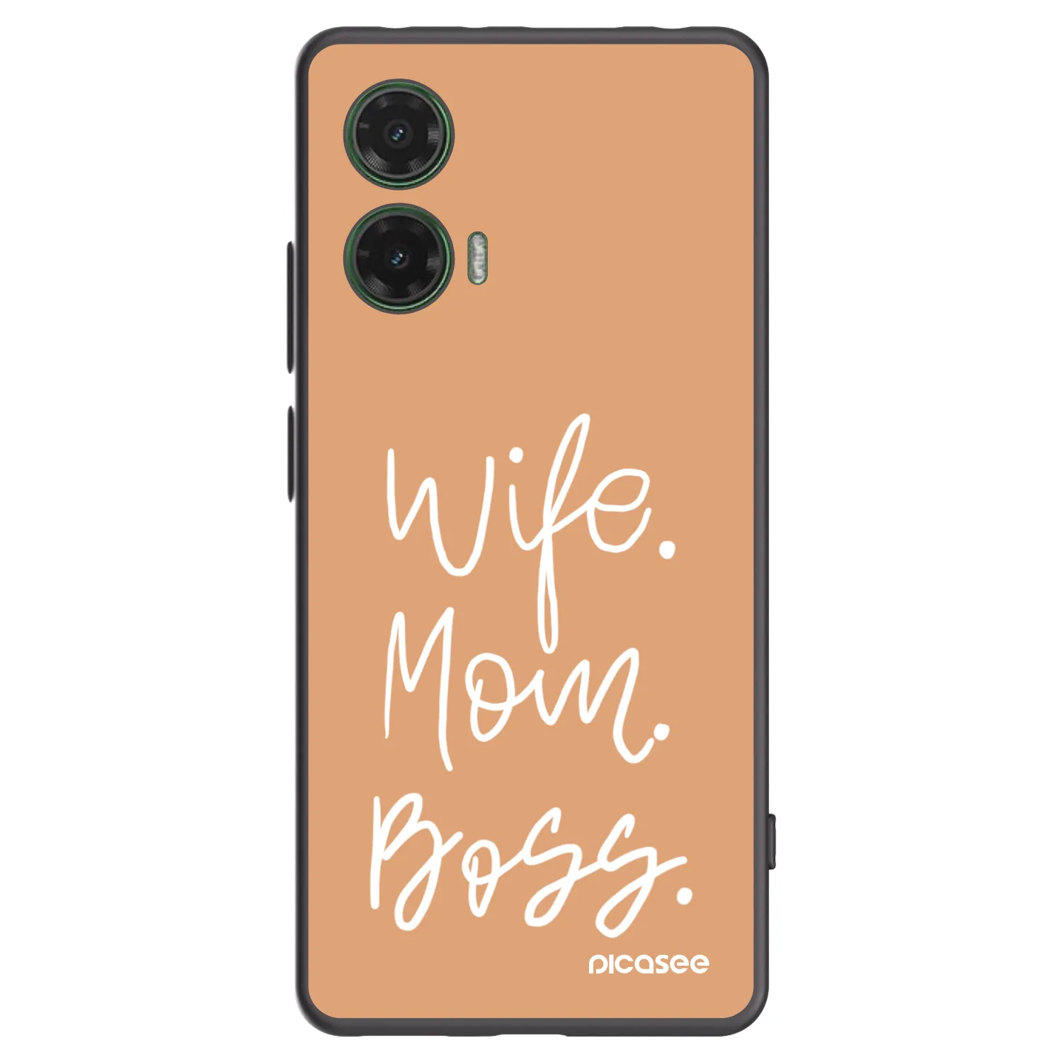 Picasee husă neagră din silicon pentru Motorola Moto G35 5G - Boss Mama