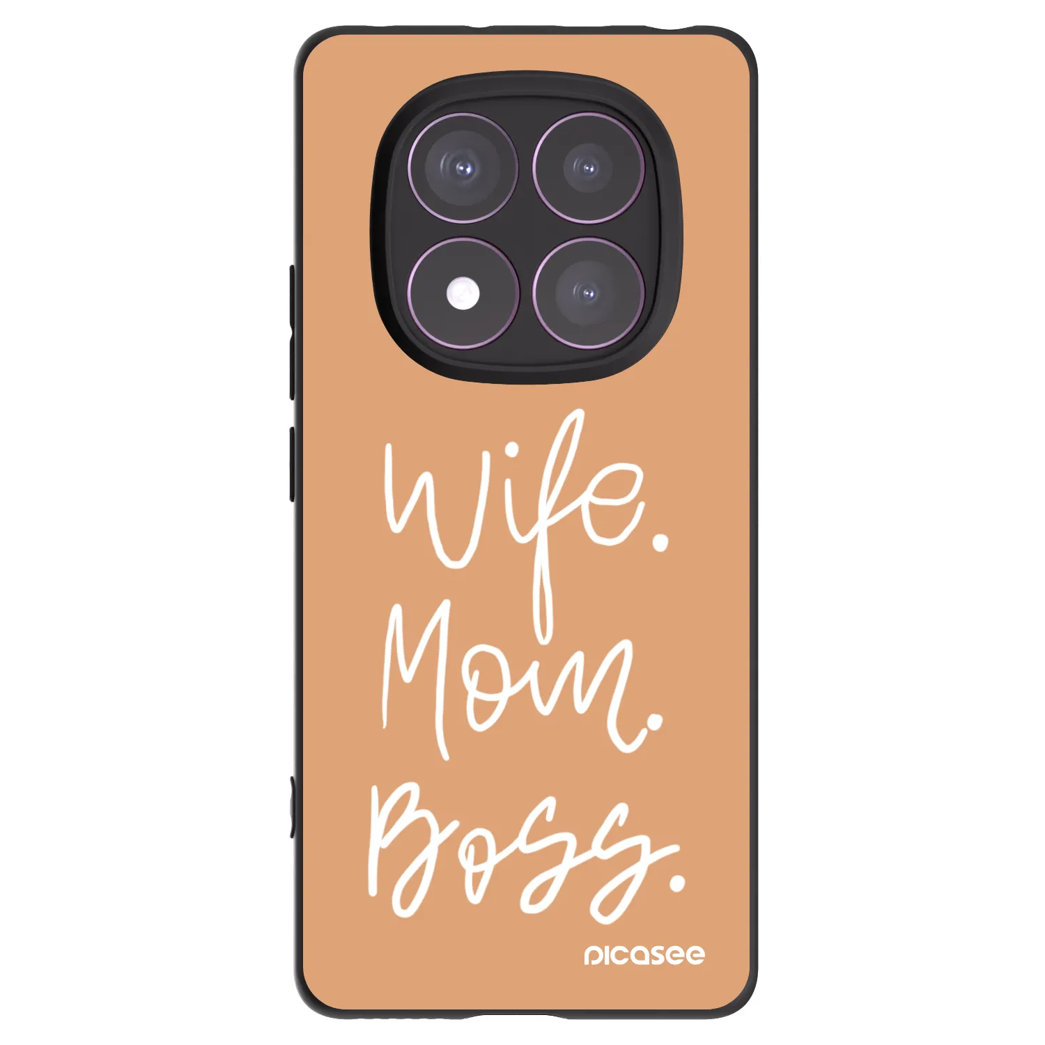 Picasee husă neagră din silicon pentru Xiaomi Redmi Note 14 Pro 4G - Boss Mama