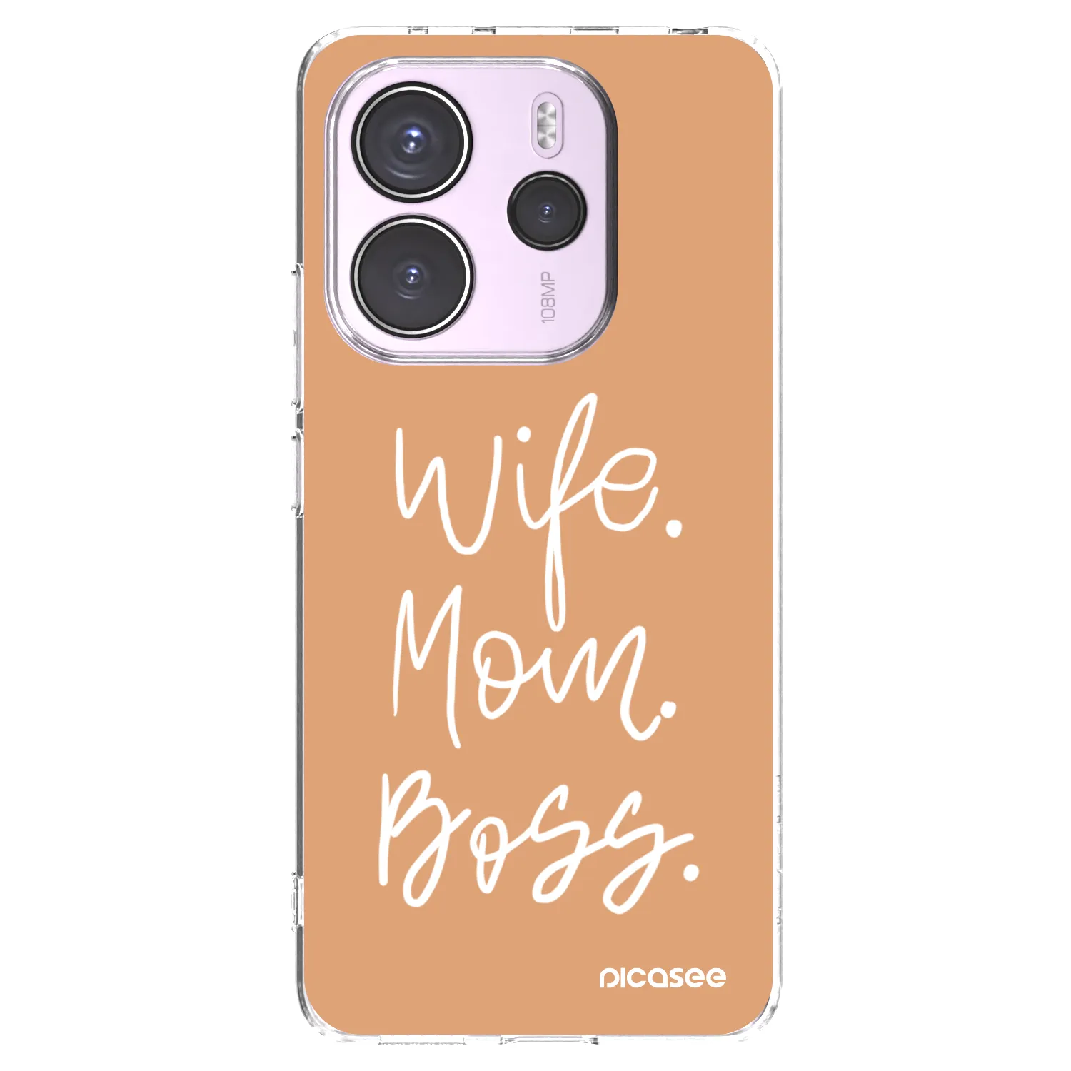 Picasee husă transparentă din silicon pentru Xiaomi Redmi Note 14 4G - Boss Mama