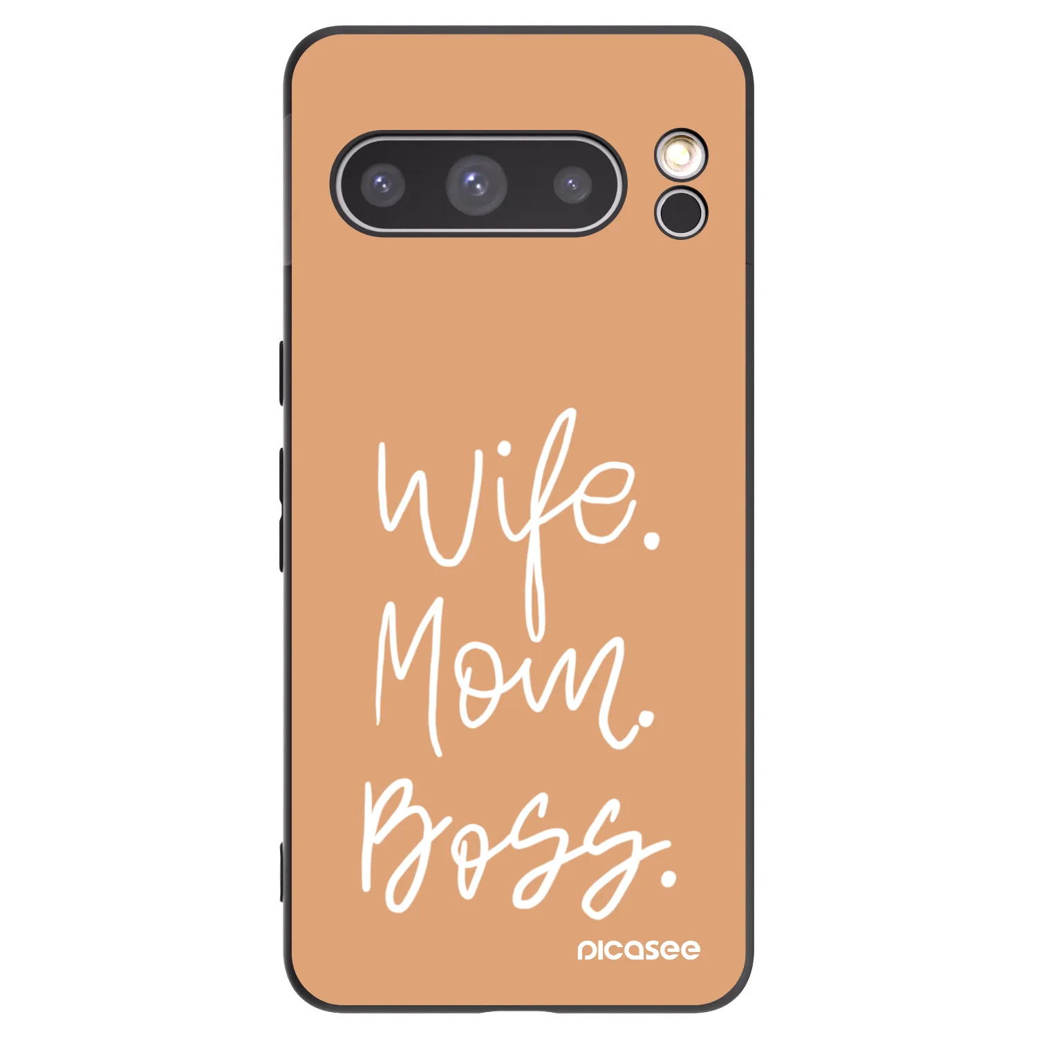 Picasee husă neagră din silicon pentru Google Pixel 8 Pro - Boss Mama