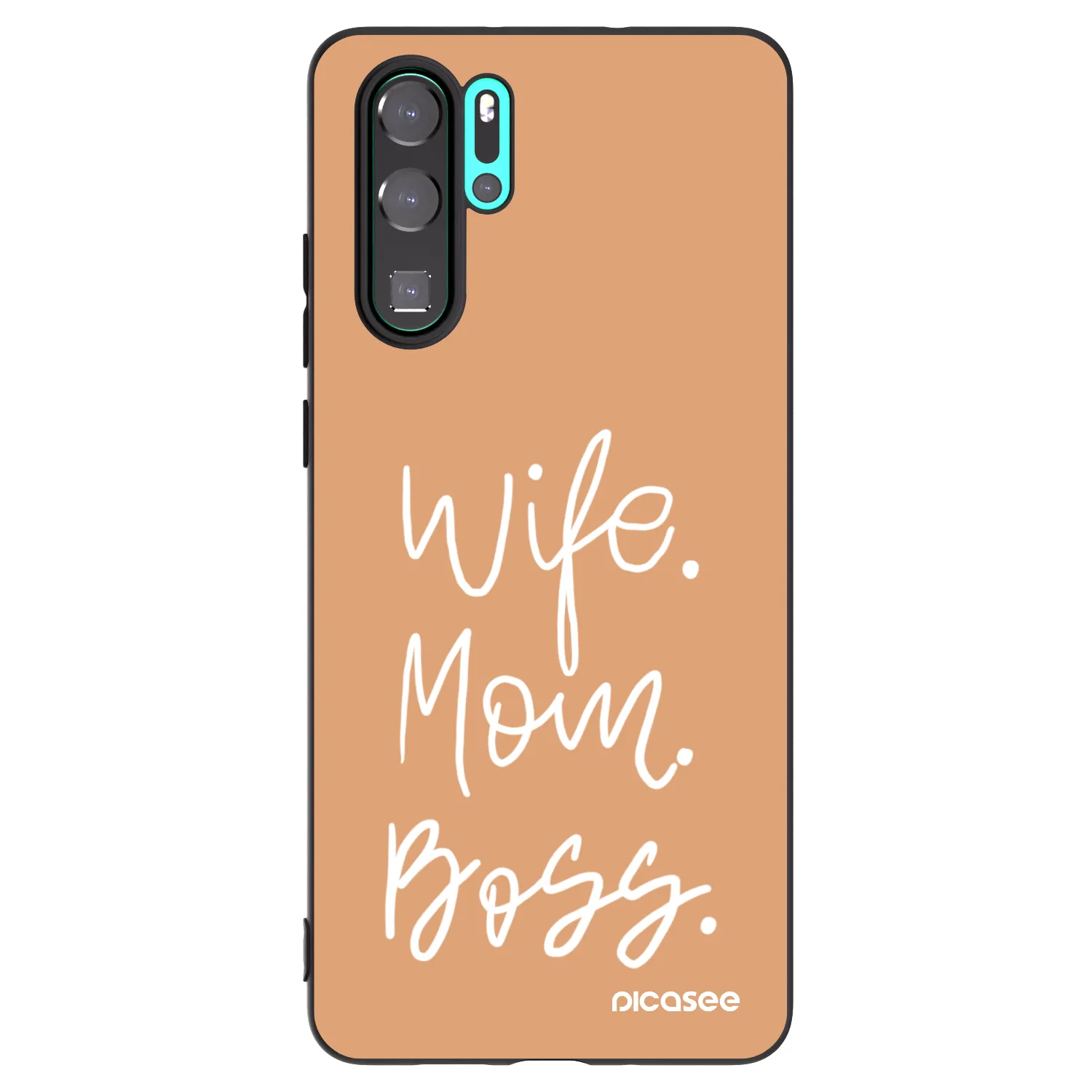 Picasee husă neagră din silicon pentru Huawei P30 Pro - Boss Mama