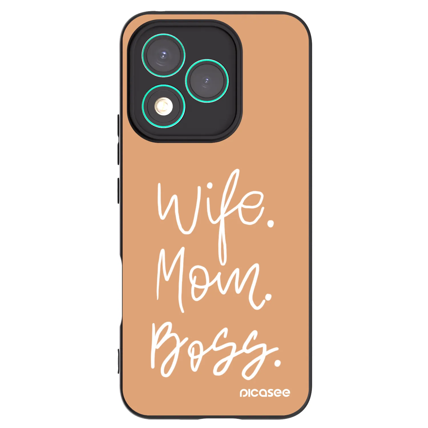 Picasee husă neagră din silicon pentru Honor 400 Lite 5G - Boss Mama
