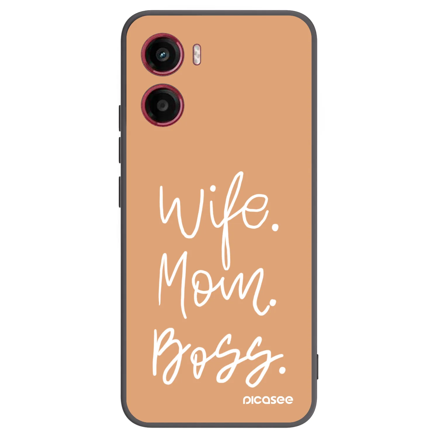 Picasee husă neagră din silicon pentru Motorola Moto G05 - Boss Mama