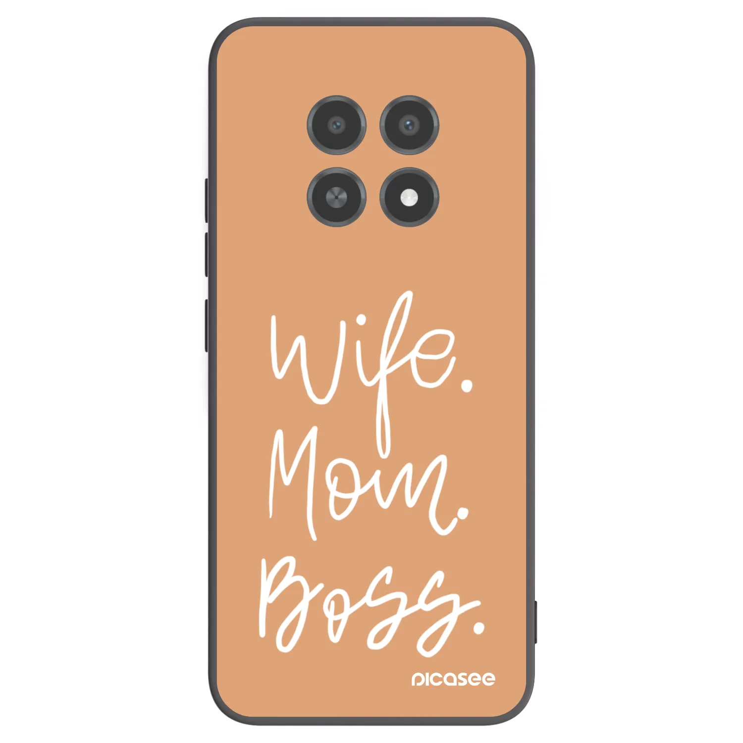 Picasee husă neagră din silicon pentru Realme 12X - Boss Mama