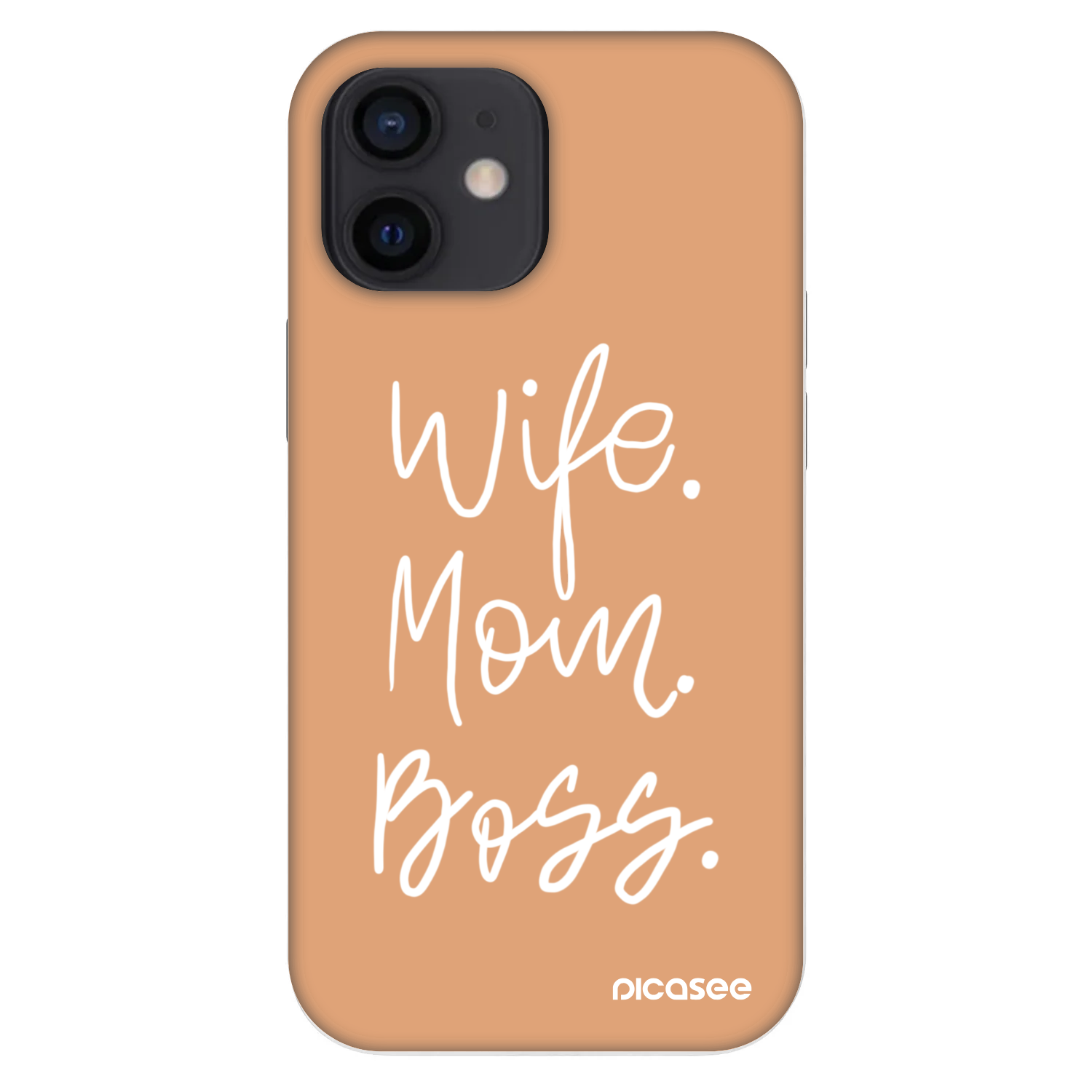 Picasee Fashion Case pentru Apple iPhone 12 mini - Boss Mama