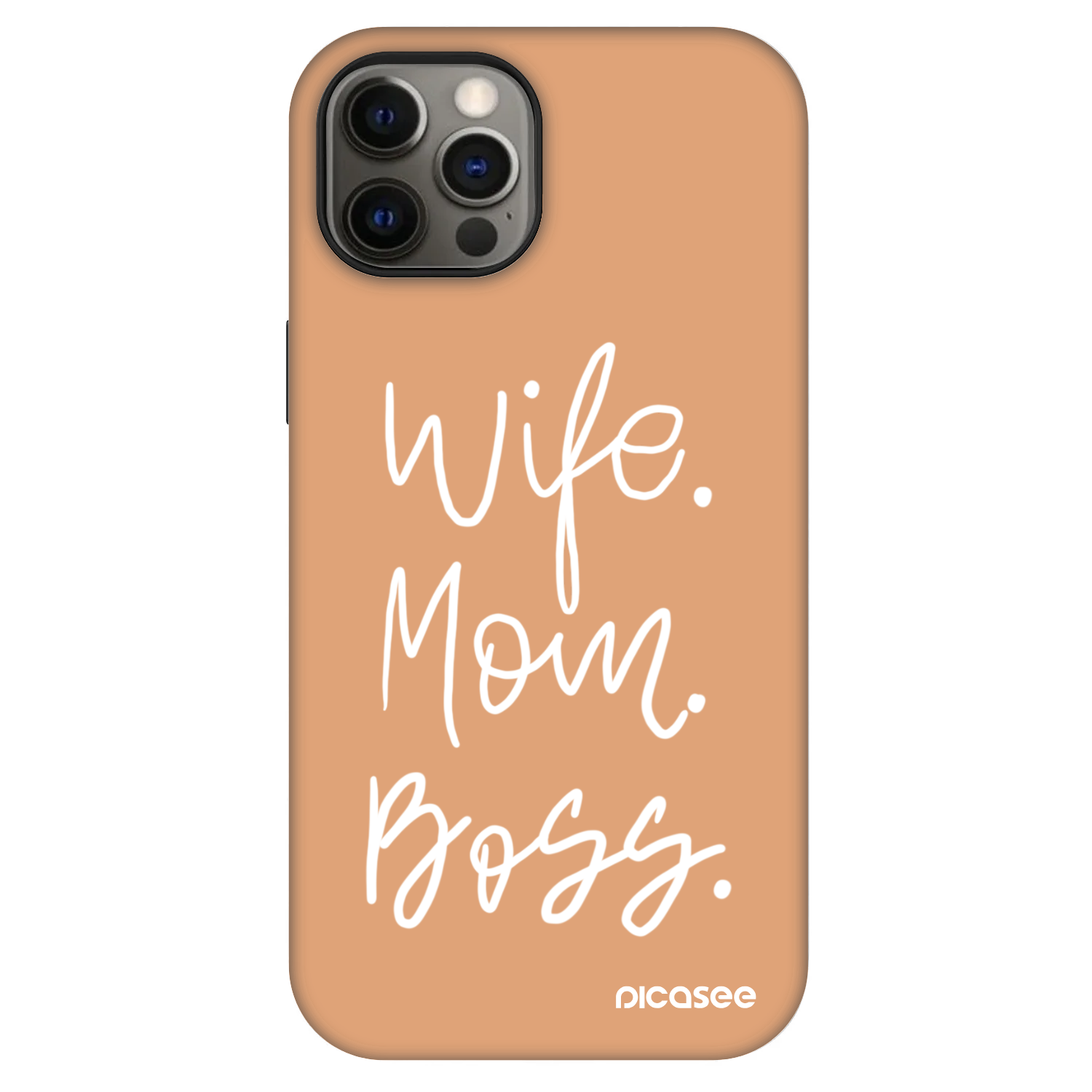 Picasee Fashion Case MagSafe pentru Apple iPhone 12 - Boss Mama