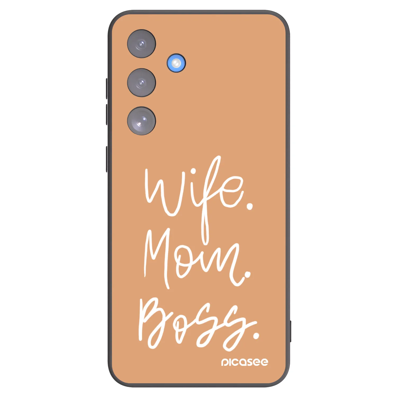 Picasee husă neagră din silicon pentru Samsung Galaxy S25 FE 5G - Boss Mama