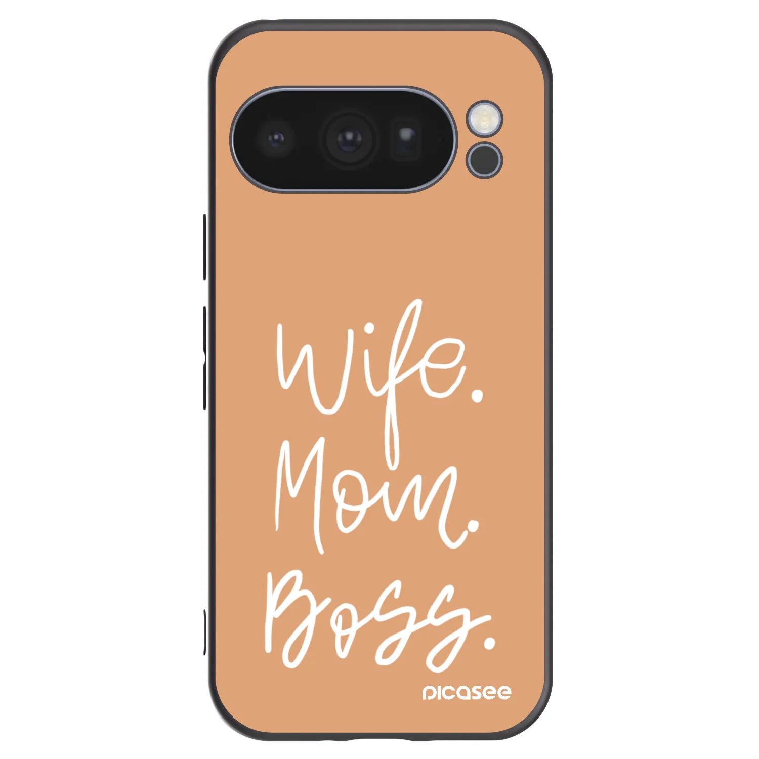 Picasee husă neagră din silicon pentru Google Pixel 10 Pro - Boss Mama