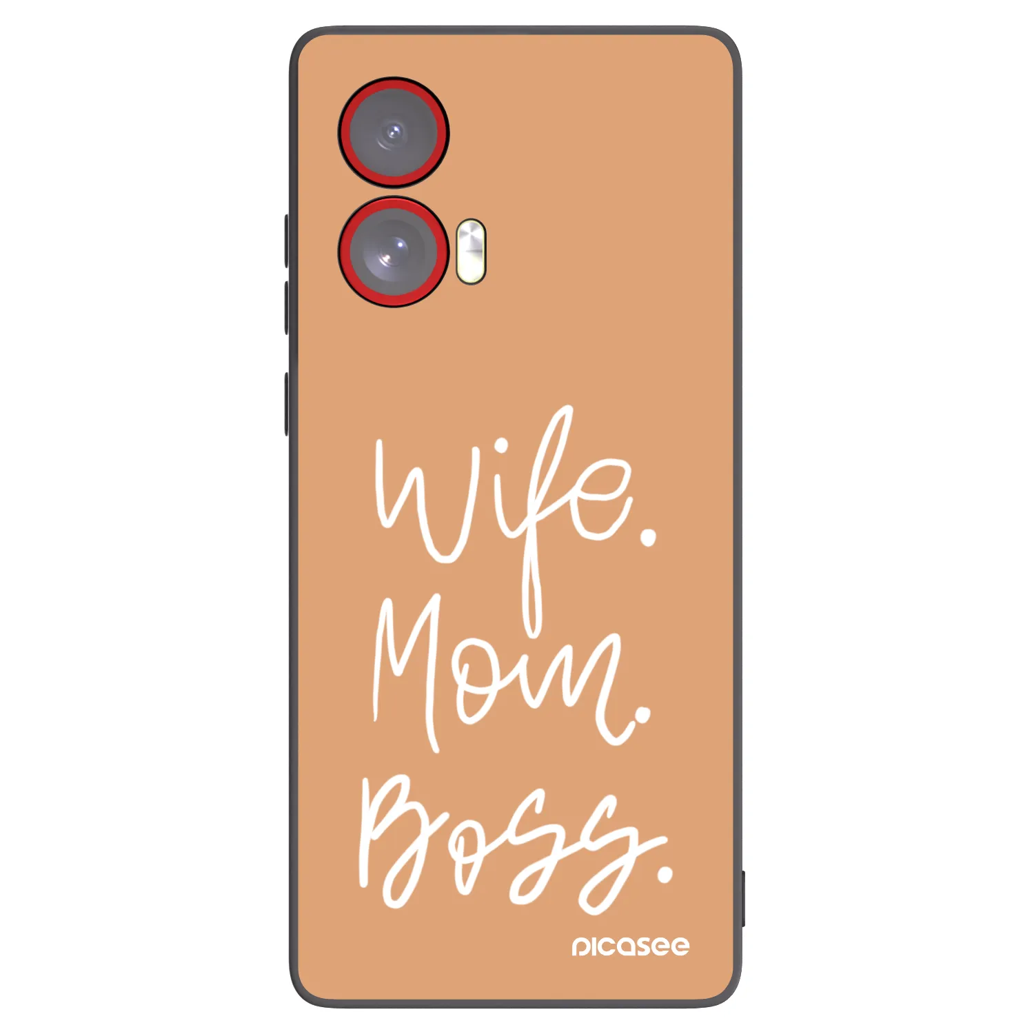 Picasee husă neagră din silicon pentru Motorola Edge 50 Fusion - Boss Mama