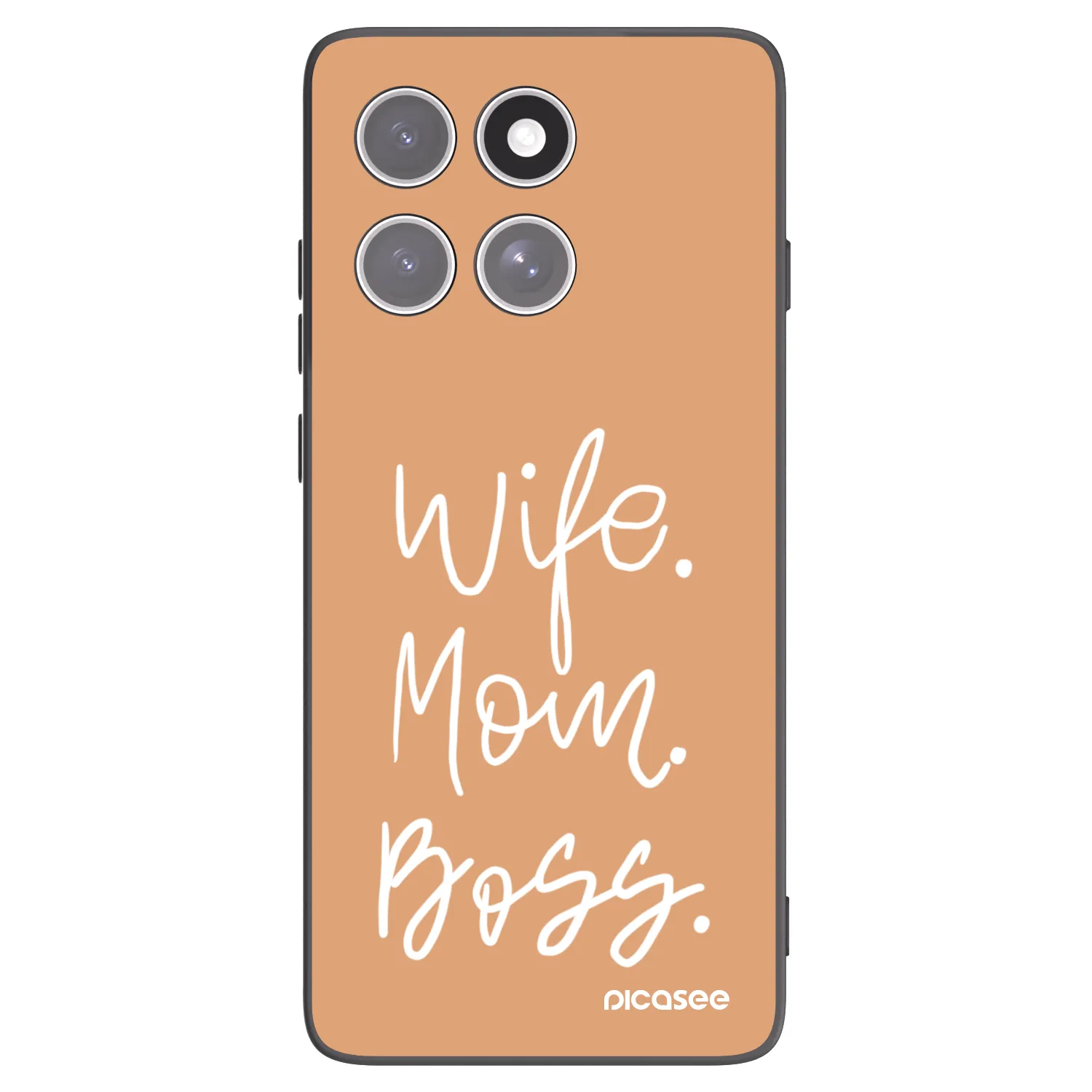 Picasee husă neagră din silicon pentru Motorola Edge 60 Fusion - Boss Mama