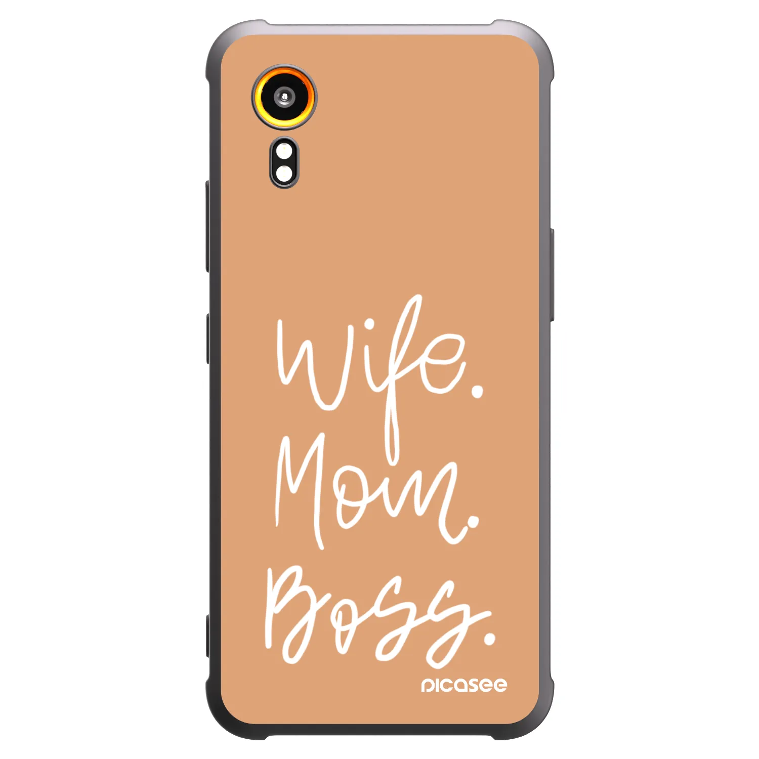 Picasee husă neagră din silicon pentru Samsung Galaxy Xcover 7 - Boss Mama