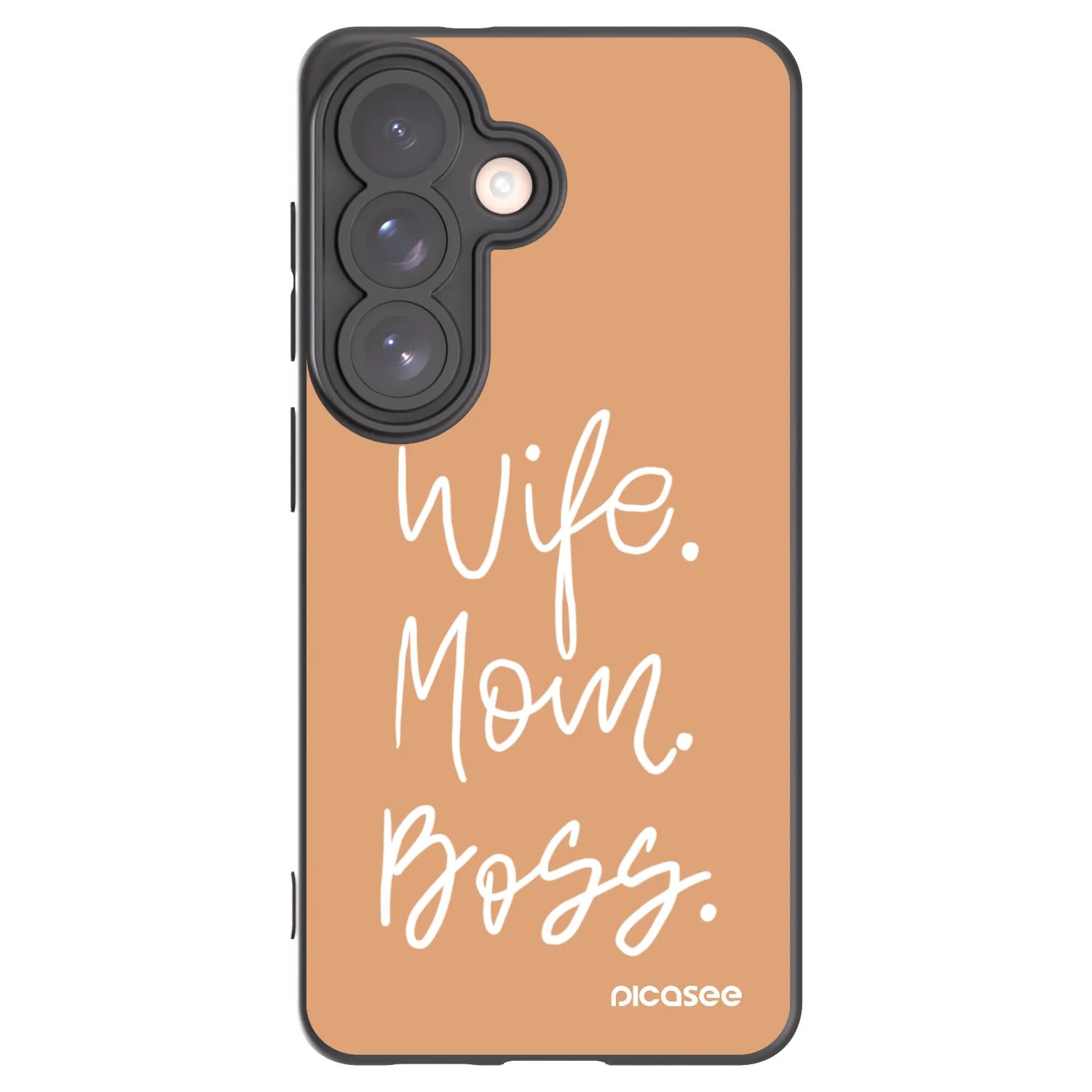 Picasee husă neagră din silicon pentru Samsung Galaxy S26 - Boss Mama