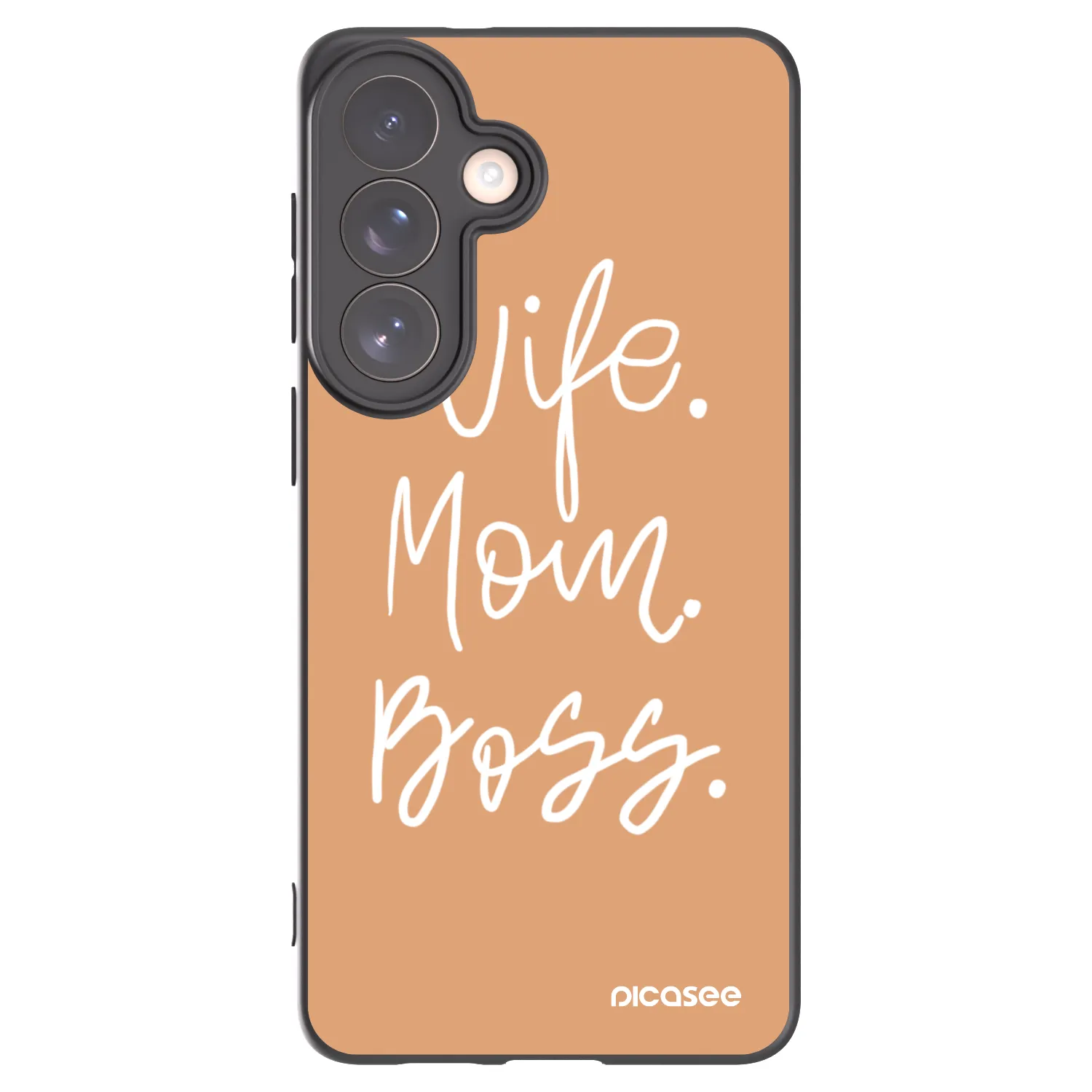 Picasee husă neagră din silicon pentru Samsung Galaxy S26+ - Boss Mama