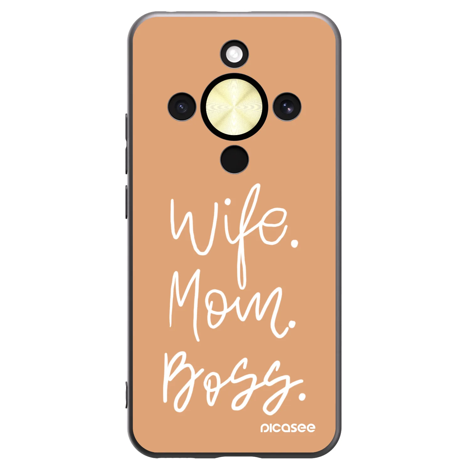 Picasee husă neagră din silicon pentru Honor Magic8 Lite 5G - Boss Mama
