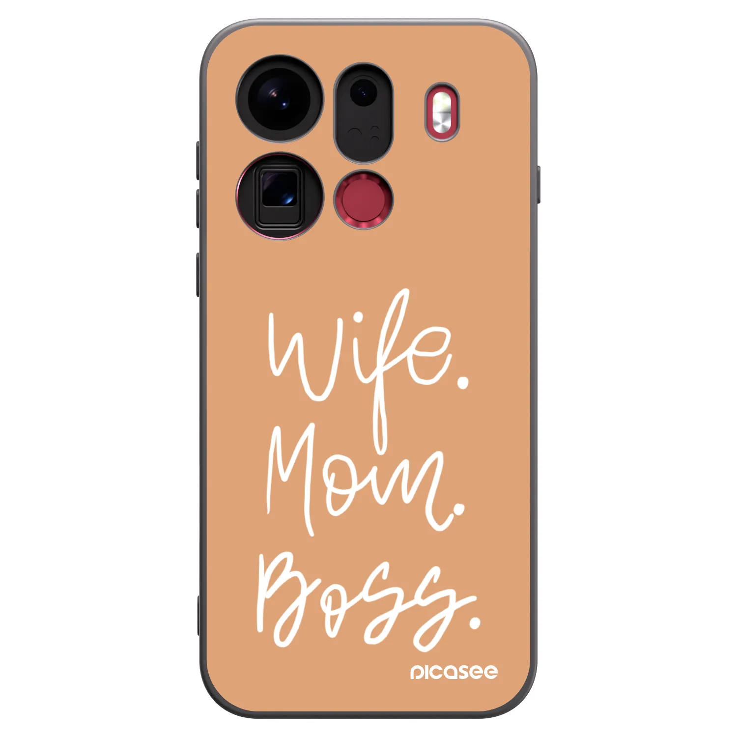 Picasee husă neagră din silicon pentru OPPO Find X9 Pro - Boss Mama