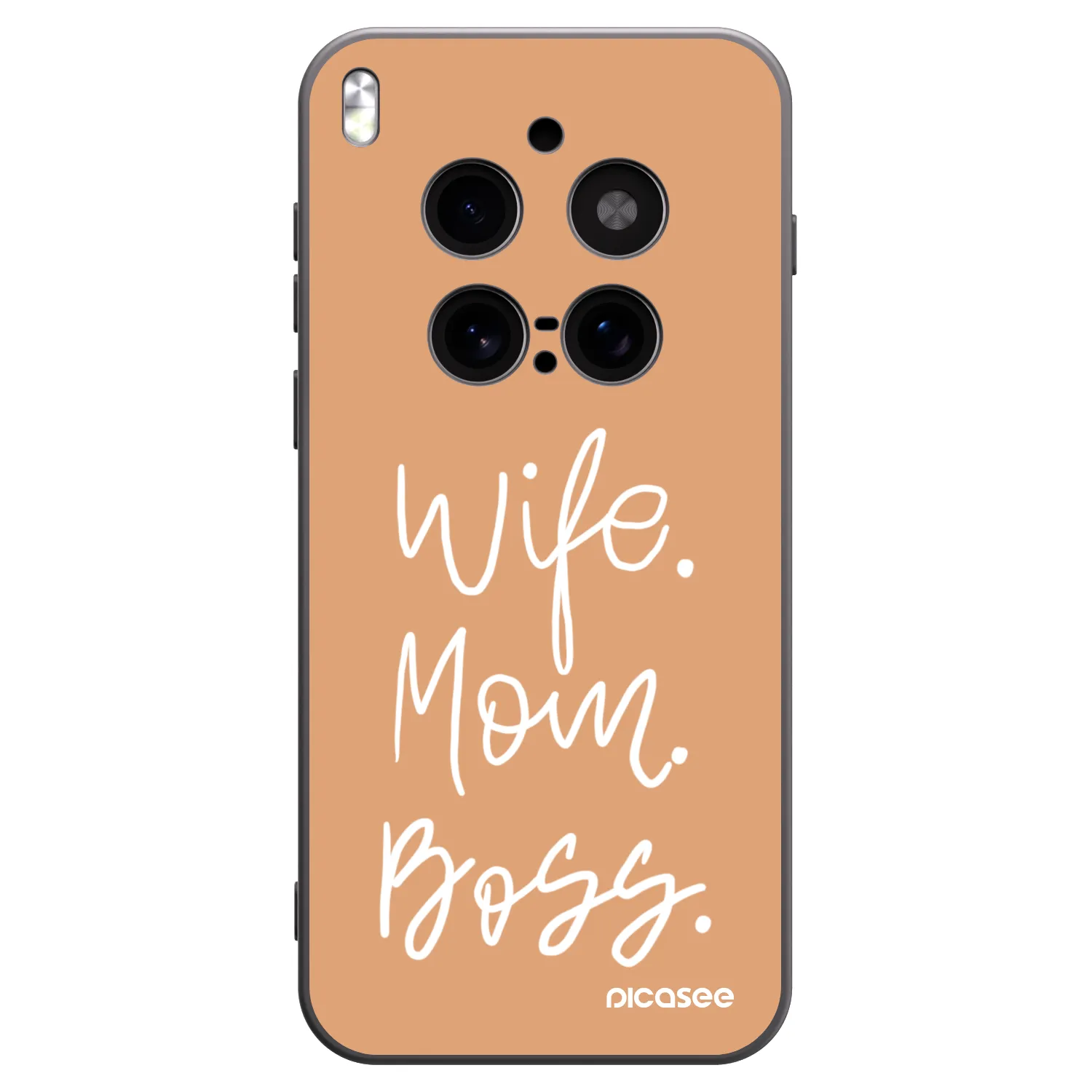 Picasee husă neagră din silicon pentru Vivo X300 Pro - Boss Mama