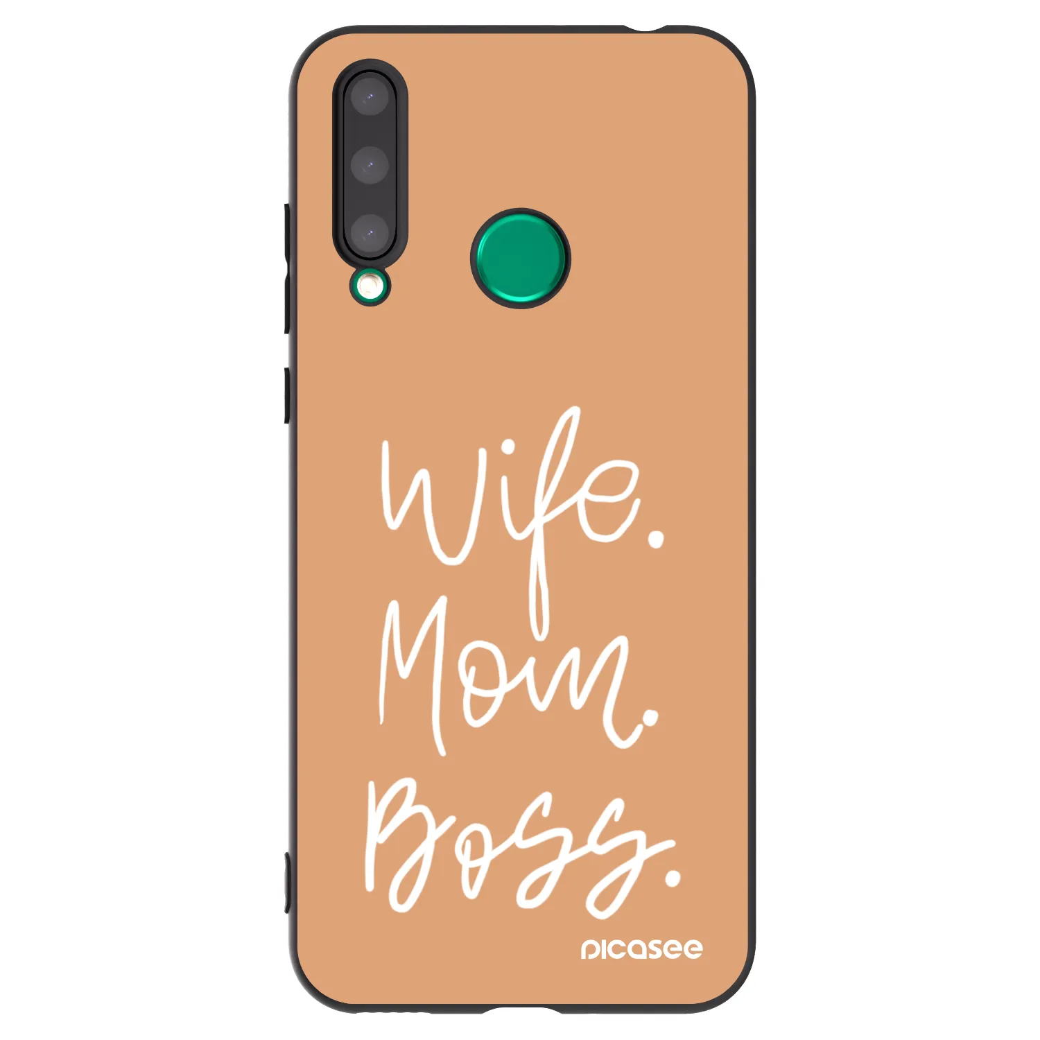 Picasee husă neagră din silicon pentru Honor 20 Lite - Boss Mama