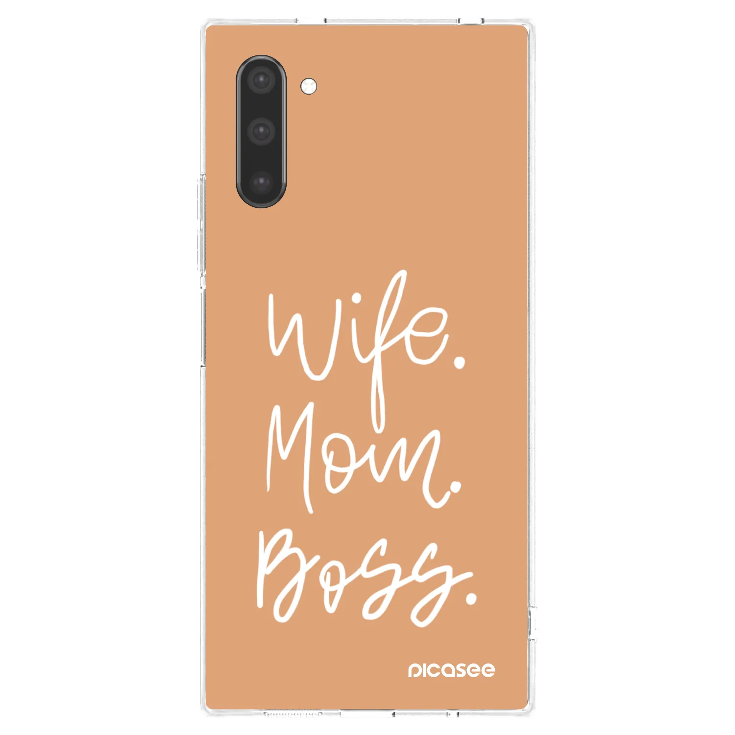 Picasee husă transparentă din silicon pentru Samsung Galaxy Note 10 N970F - Boss Mama