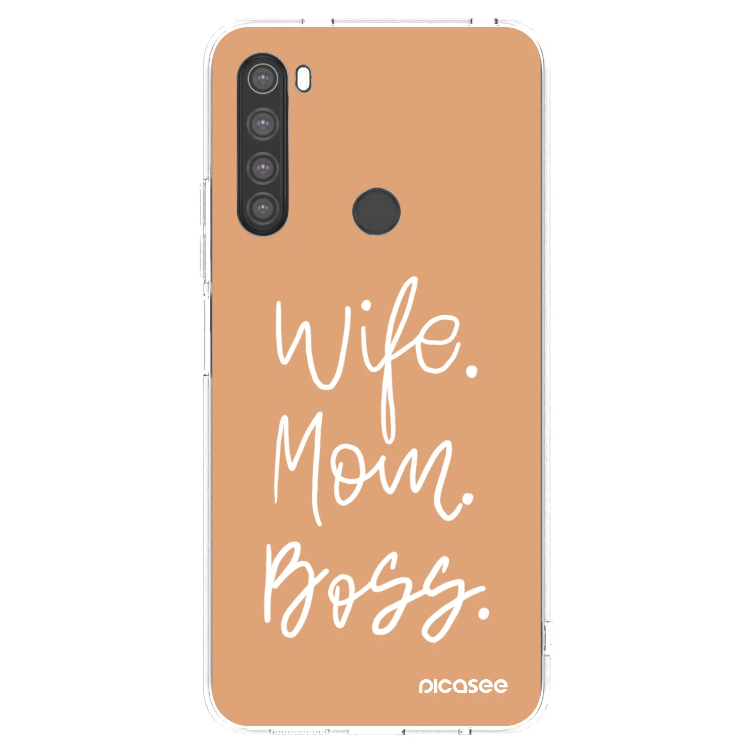 Picasee husă transparentă din silicon pentru Xiaomi Redmi Note 8 - Boss Mama