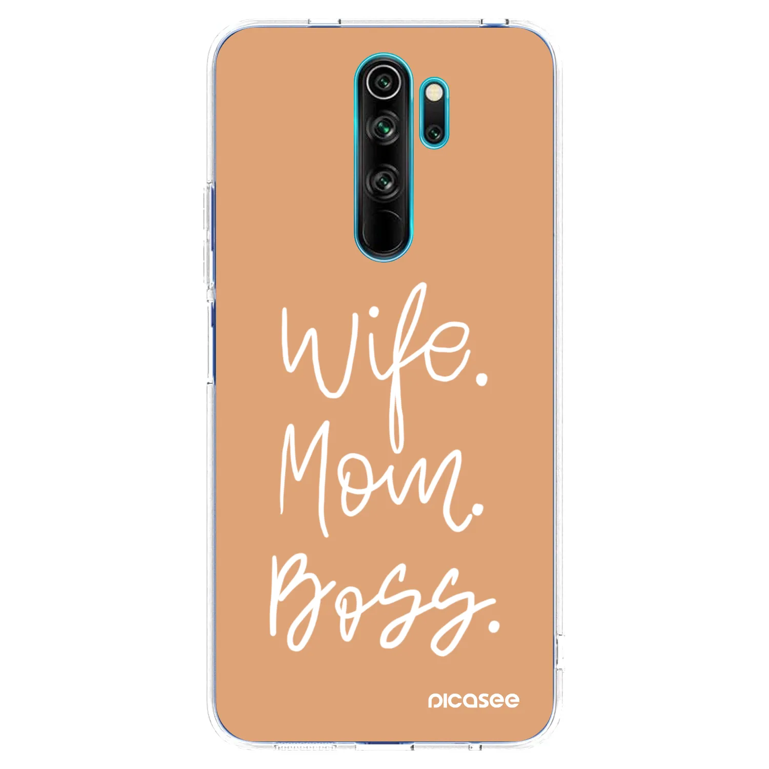 Picasee husă transparentă din silicon pentru Xiaomi Redmi Note 8 Pro - Boss Mama