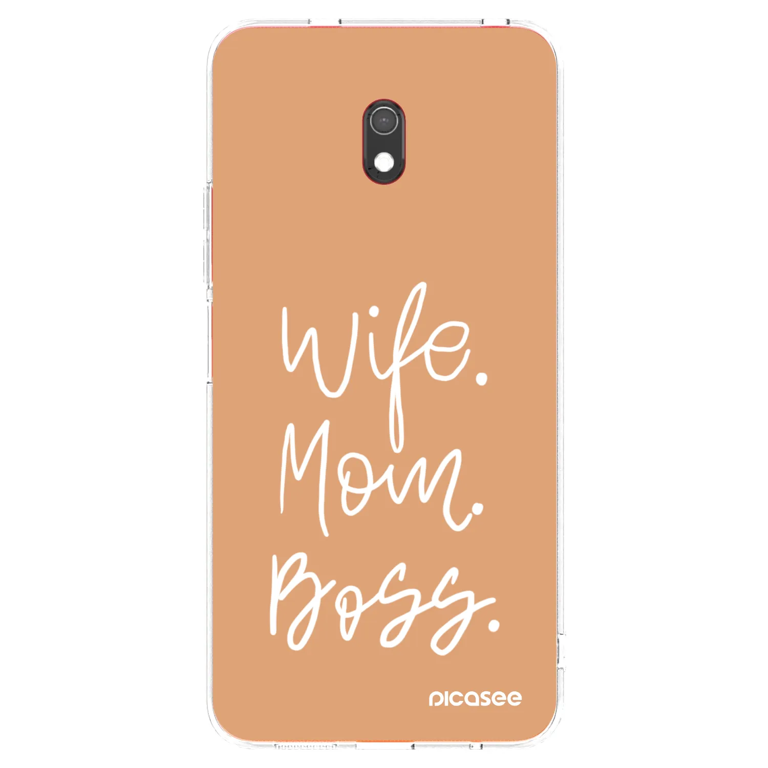 Picasee husă transparentă din silicon pentru Xiaomi Redmi 8A - Boss Mama