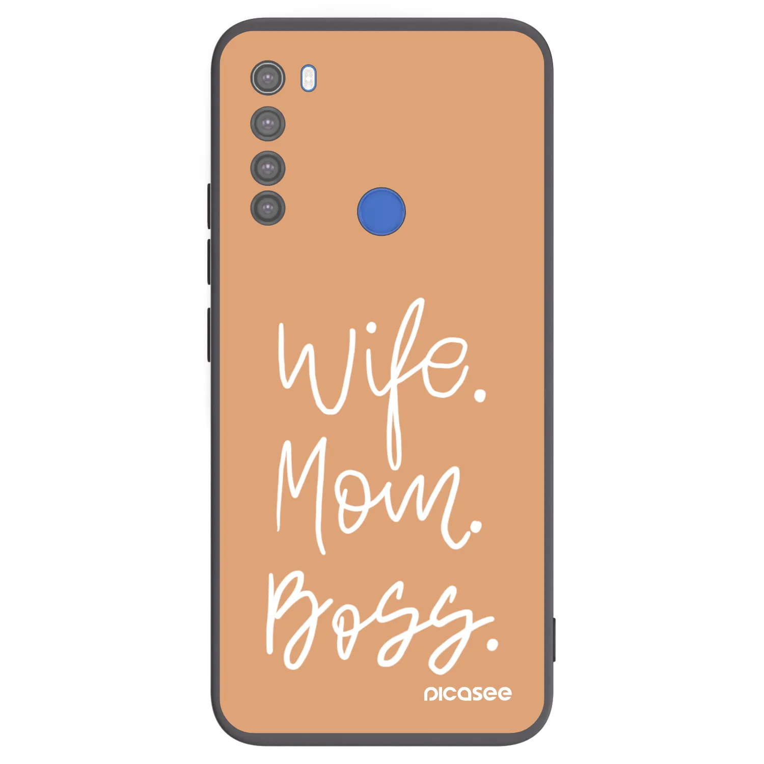 Picasee husă neagră din silicon pentru Xiaomi Redmi Note 8T - Boss Mama
