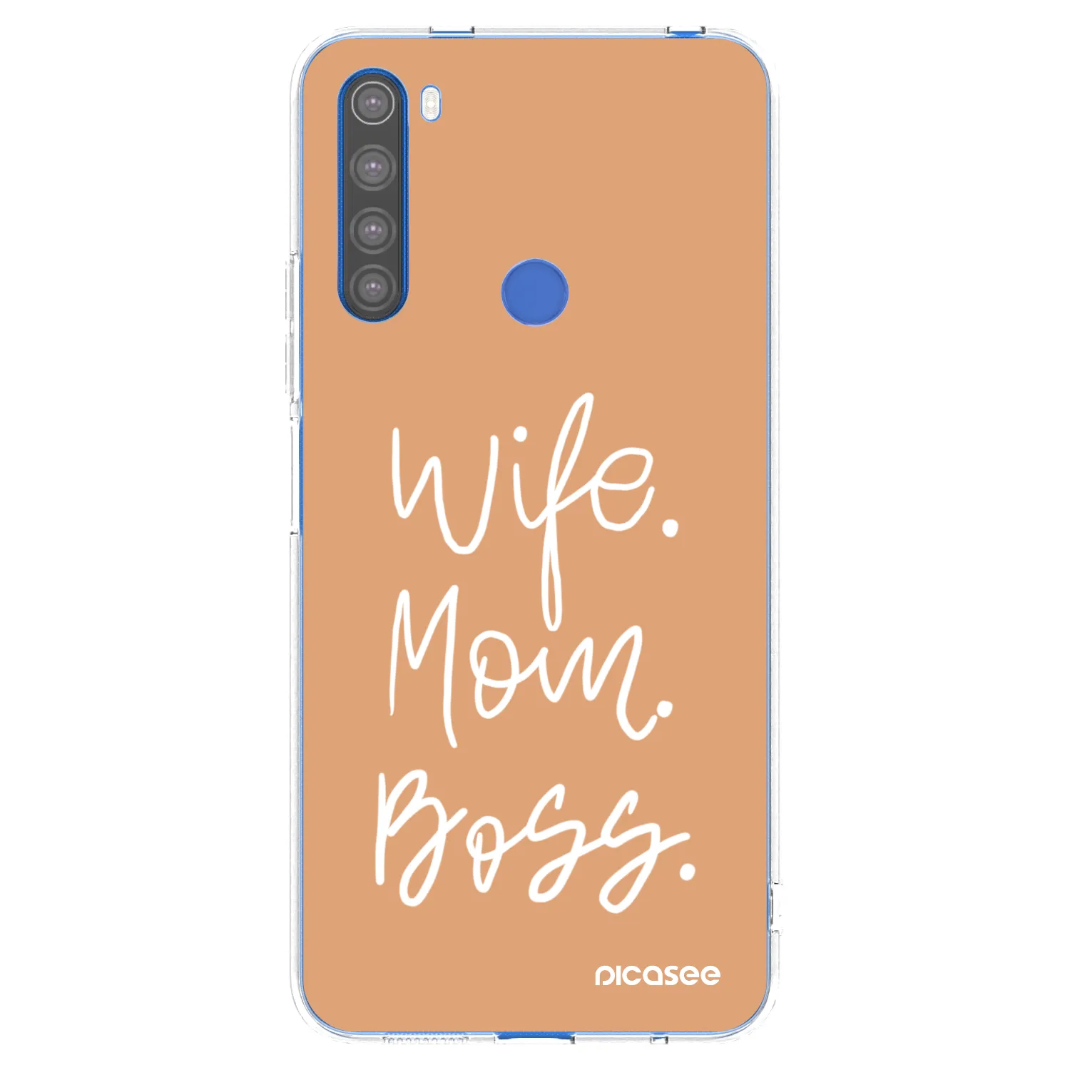 Picasee husă transparentă din silicon pentru Xiaomi Redmi Note 8T - Boss Mama