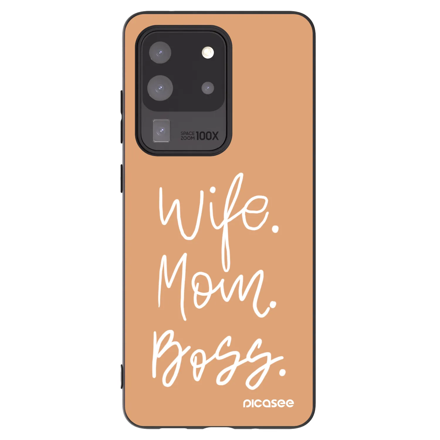Picasee husă neagră din silicon pentru Samsung Galaxy S20 Ultra 5G G988F - Boss Mama