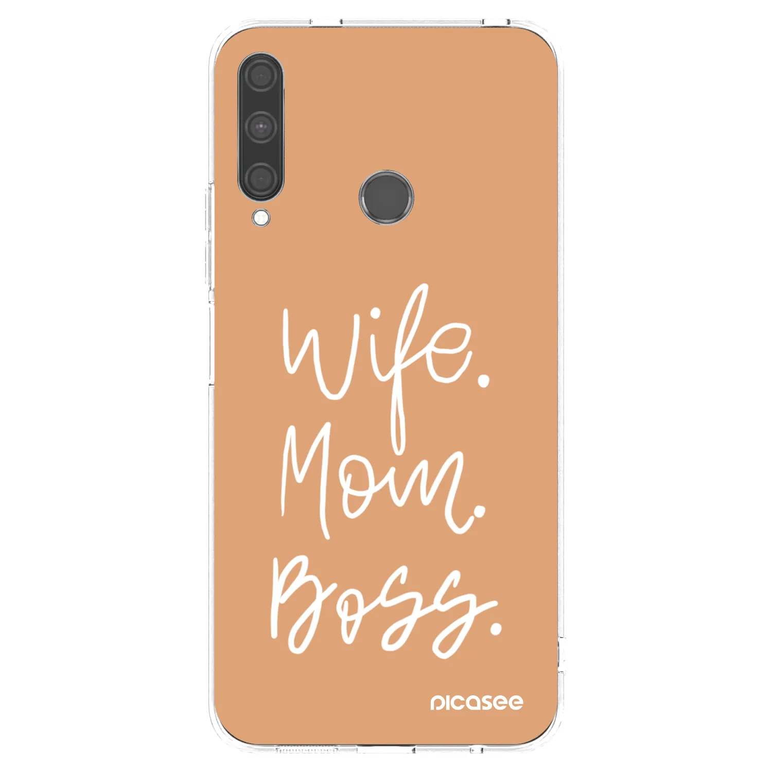 Picasee husă transparentă din silicon pentru Huawei P40 Lite E - Boss Mama
