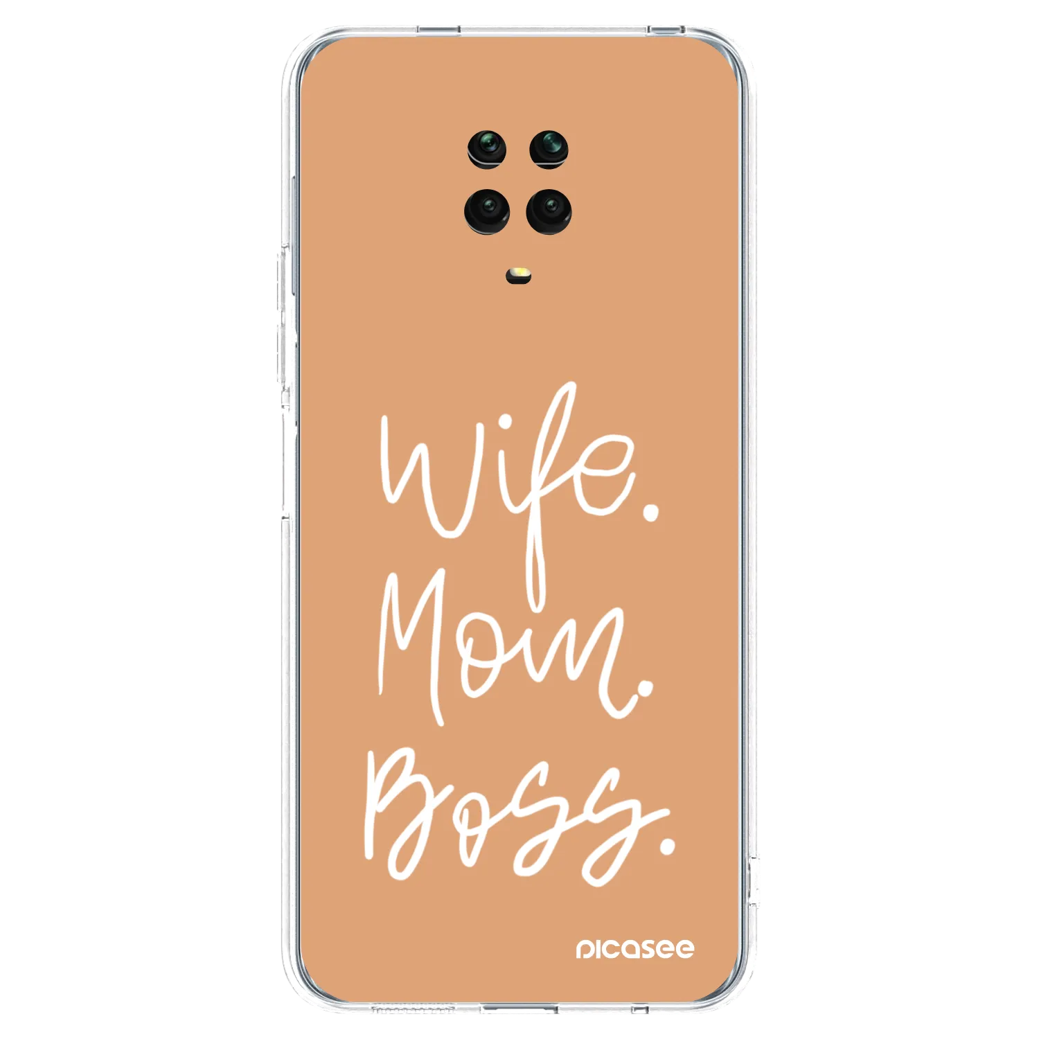 Picasee husă transparentă din silicon pentru Xiaomi Redmi Note 9 Pro - Boss Mama